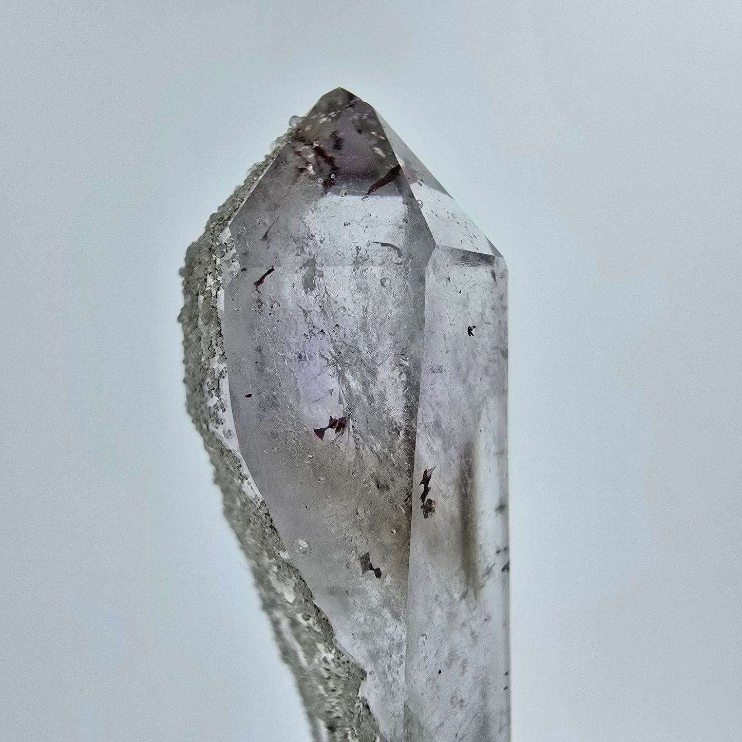 Harlekin Phantom Amethyst mit Analcim Streep Mine Goboboseb Namibia 61*18*14mm