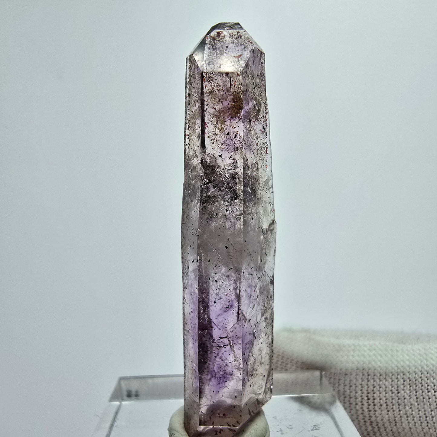 Harlekin Phantom Amethyst DT Kristall Goboboseb, Namibia 44*10*9mm Sammlung