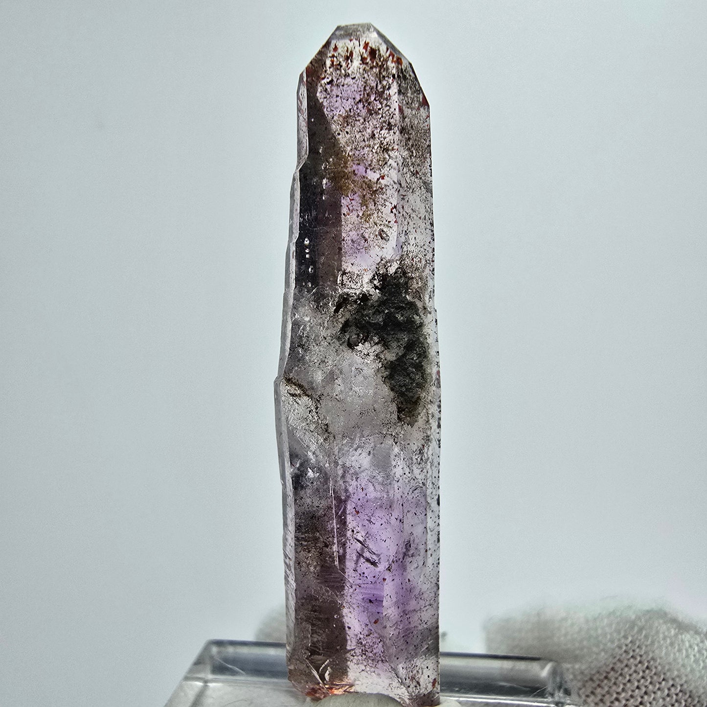 Harlekin Phantom Amethyst DT Kristall Goboboseb, Namibia 44*10*9mm Sammlung
