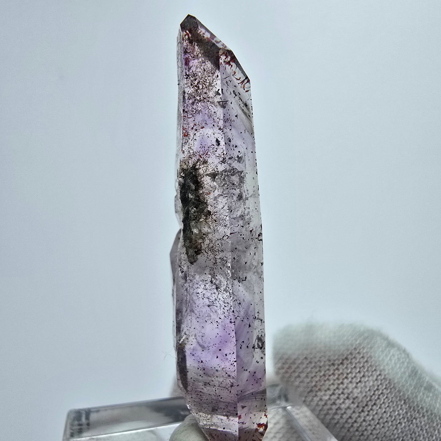 Harlekin Phantom Amethyst DT Kristall Goboboseb, Namibia 44*10*9mm Sammlung