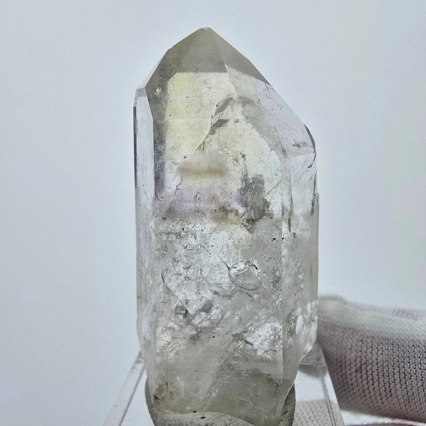 Enhydro Phantom Amethyst, 2x Blase Streep Mine Goboboseb Namibia 47*22*14mm