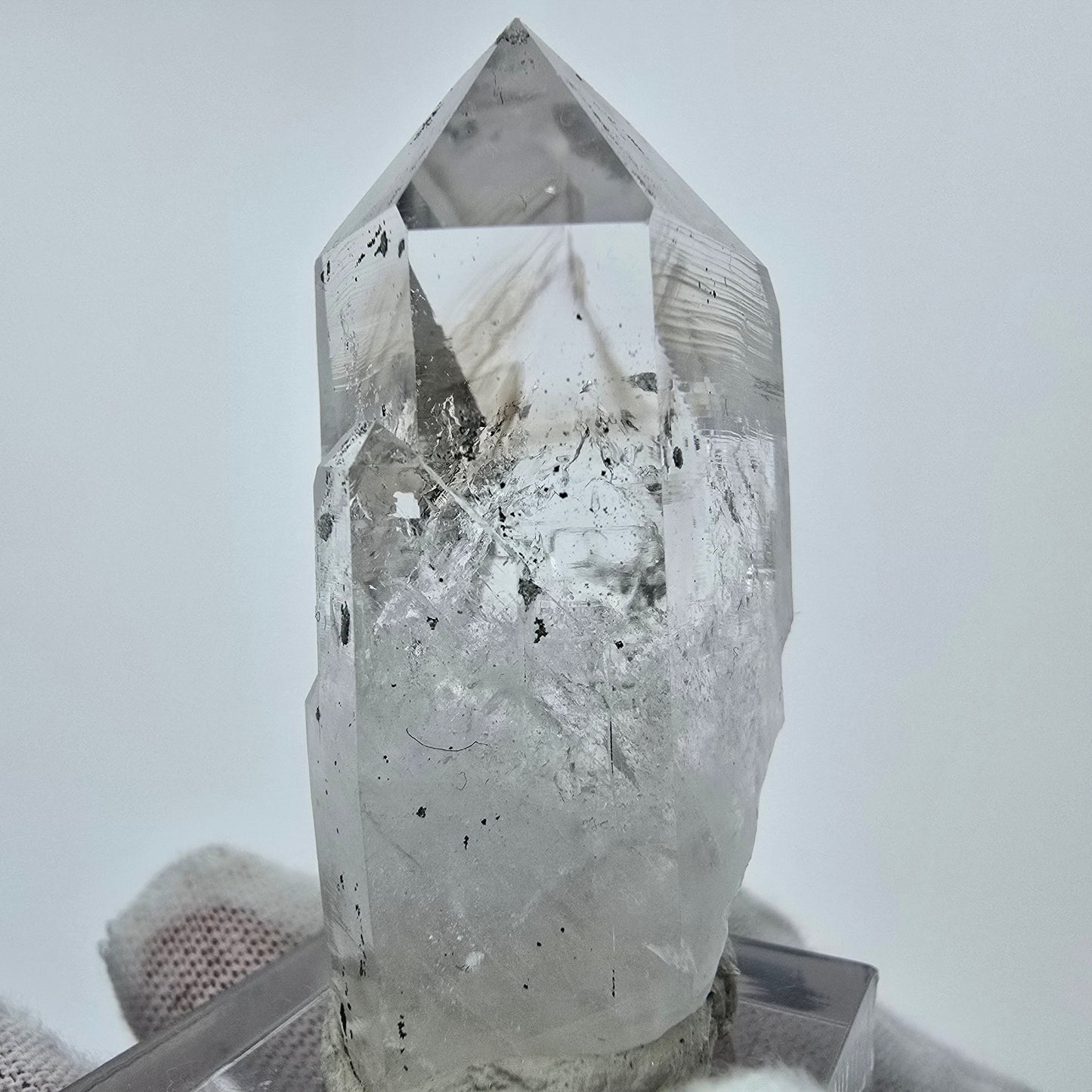 Enhydro Phantom Quarz 1x Blase Streep Mine Goboboseb Namibia 46*25*18mm Sammlung