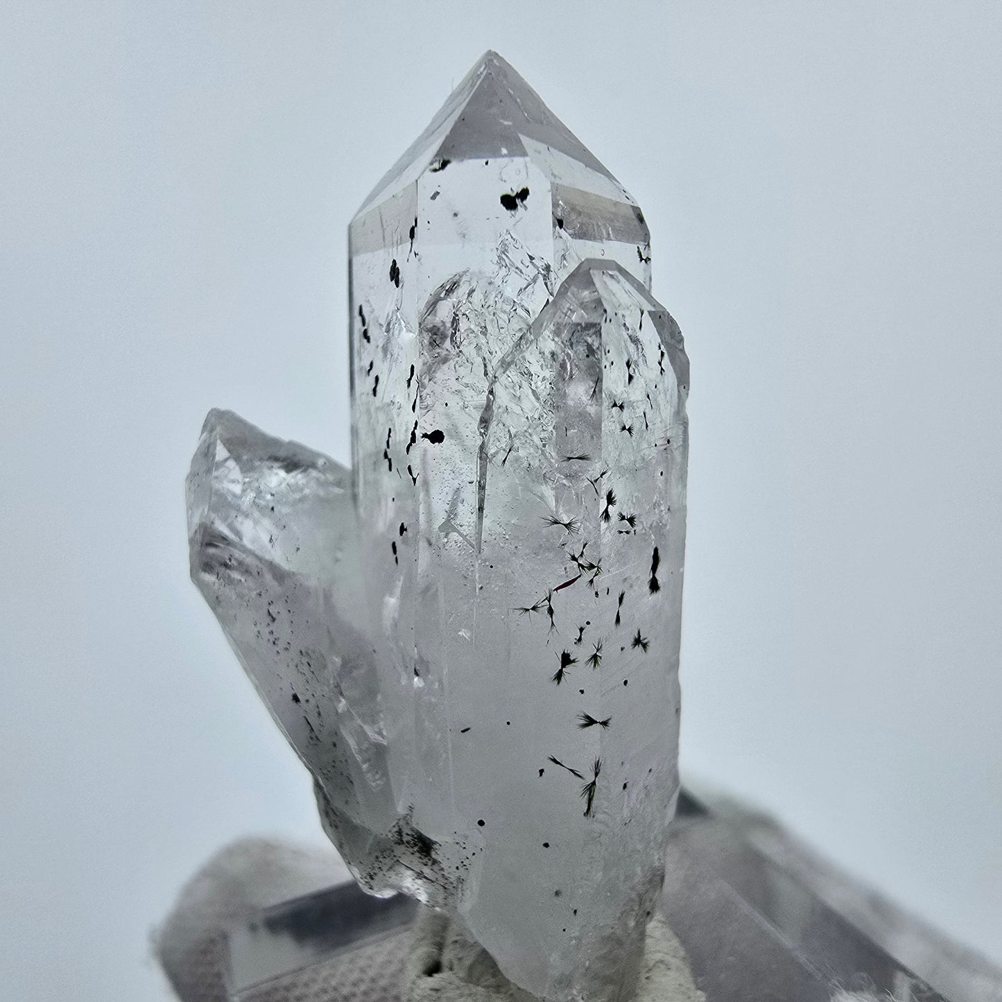 Quarz mit Epidot Hämatit, UV Calcit Streep Mine Goboboseb Namibia 42*21*15mm