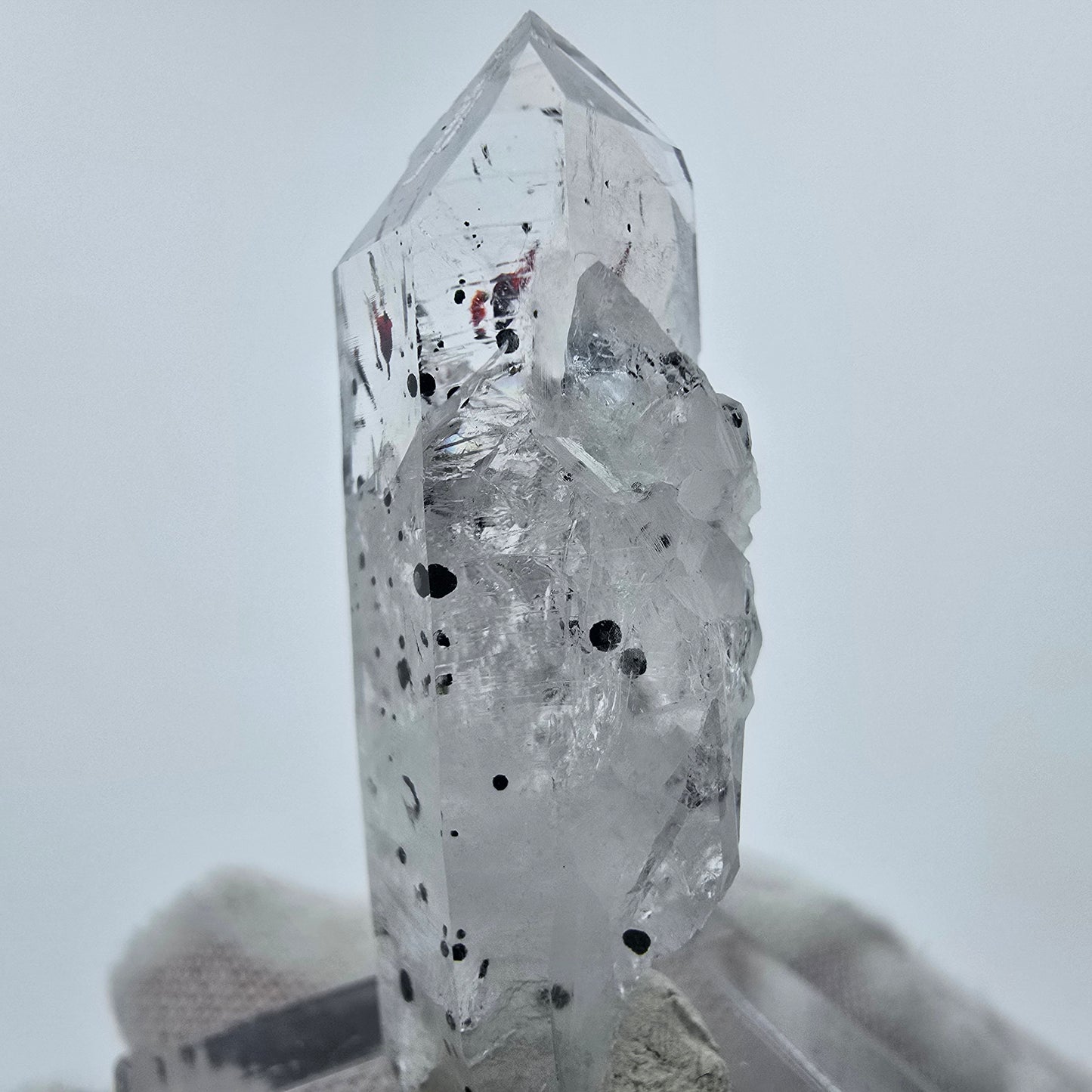 Harlekin Phantom Quarz Kristall Streep Mine Goboboseb Namibia 41*16*12mm