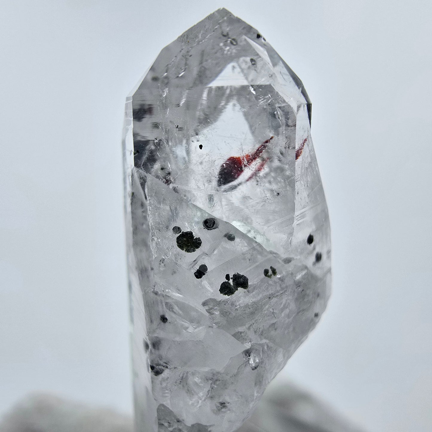 Harlekin Phantom Quarz Kristall Streep Mine Goboboseb Namibia 41*16*12mm