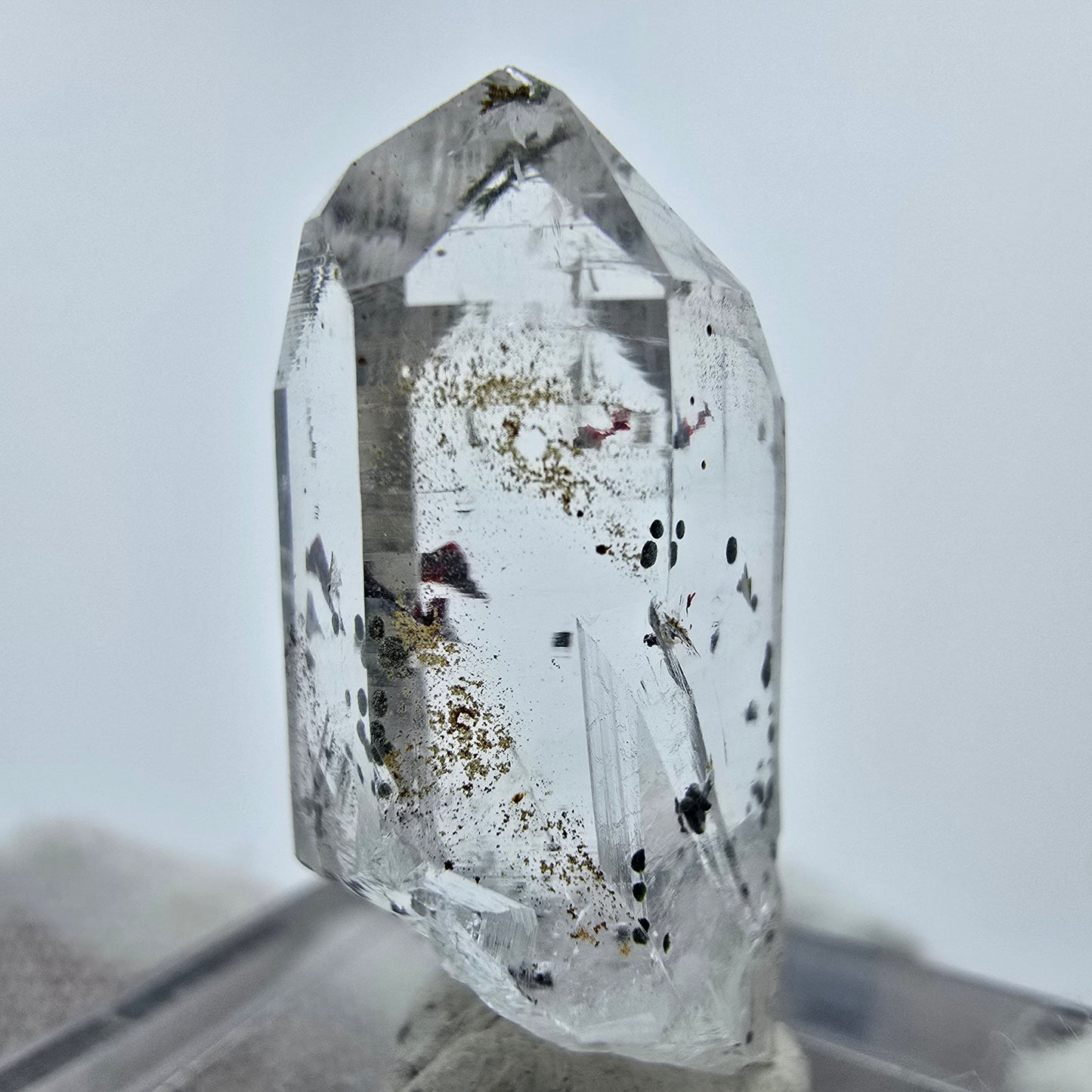 Harlekin Phantom Quarz Kristall Streep Mine Goboboseb Namibia 27*12*10mm