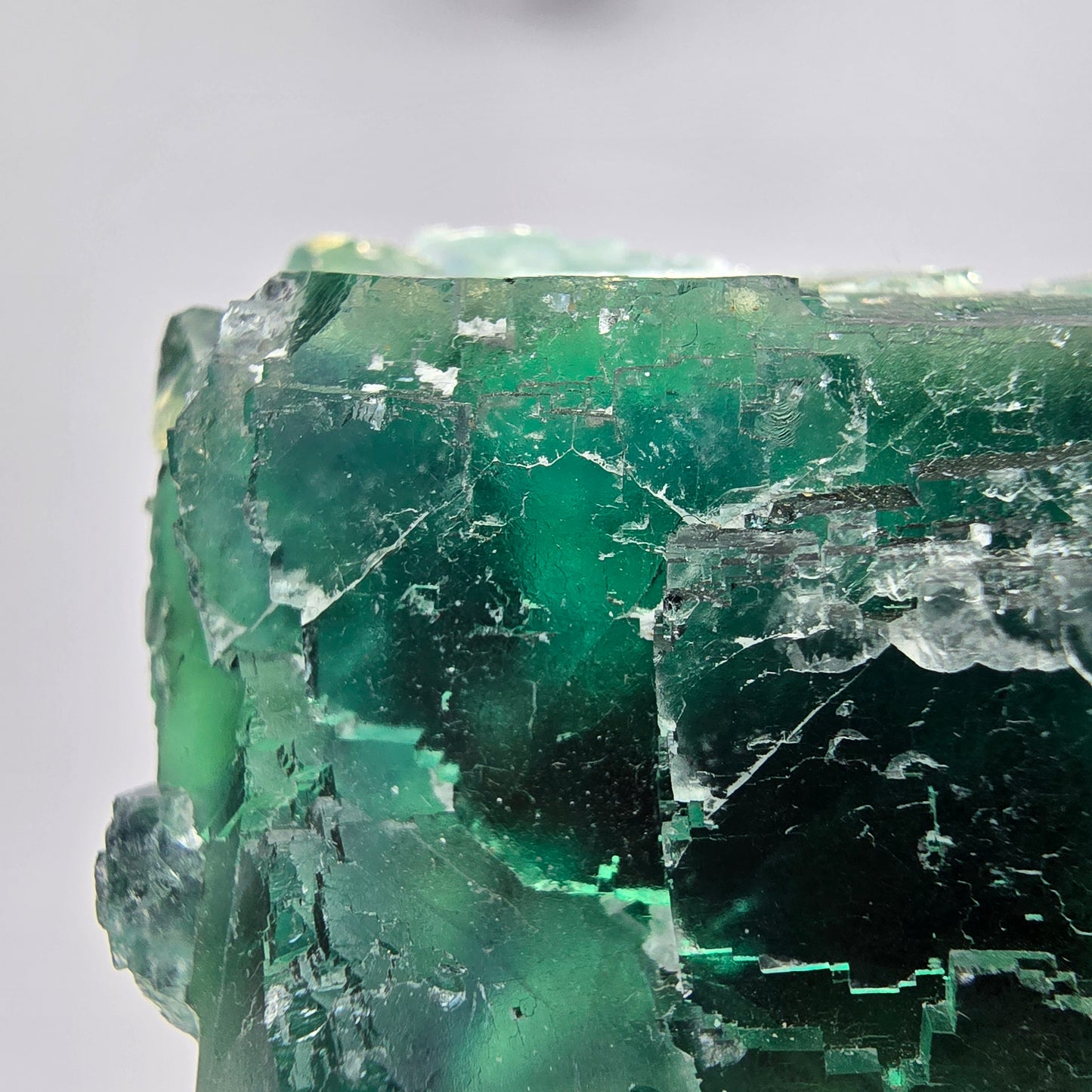 Große Phantom Fluorit Würfel Stufe grün gelb Okorusu Namibia 73*67*38mm Sammlung