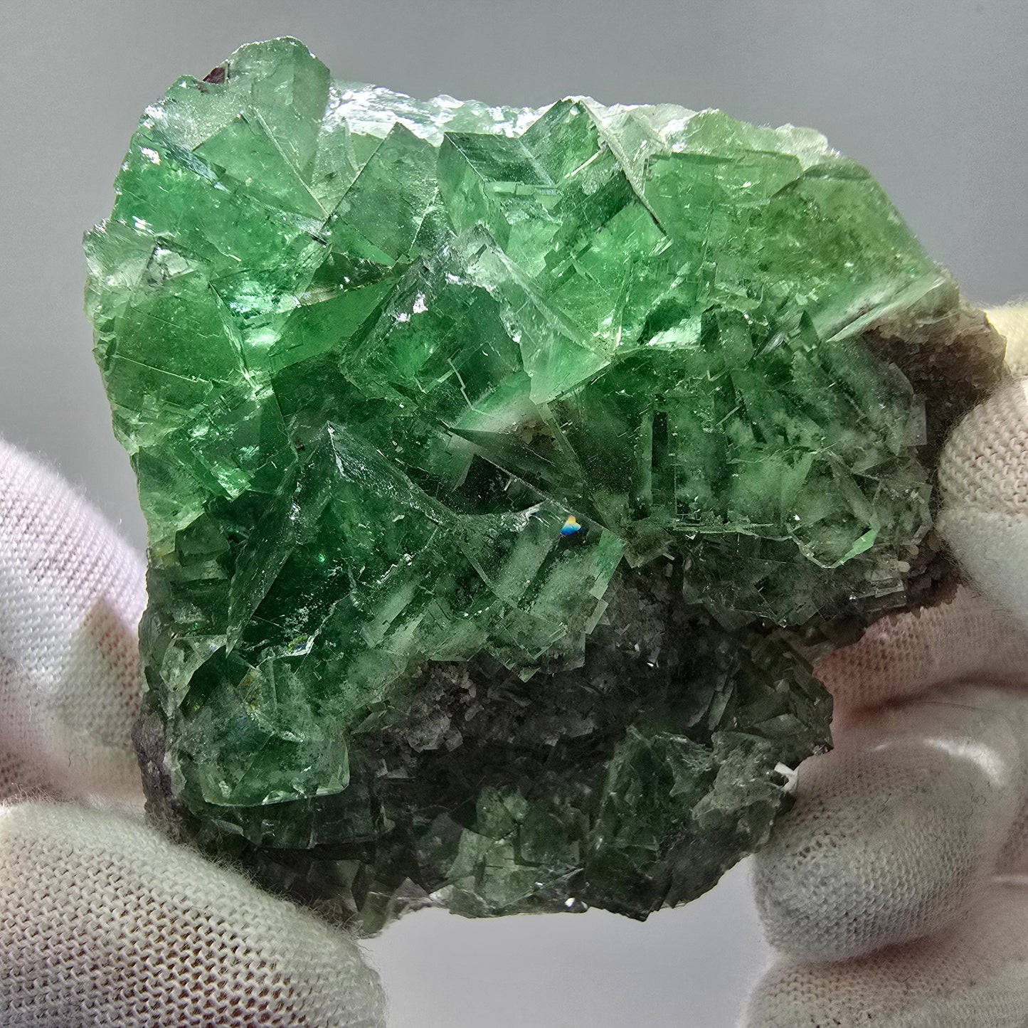Sehr klare UV Fluorit Würfel Stufe grün Okorusu, Namibia 58*58*23mm Sammlung