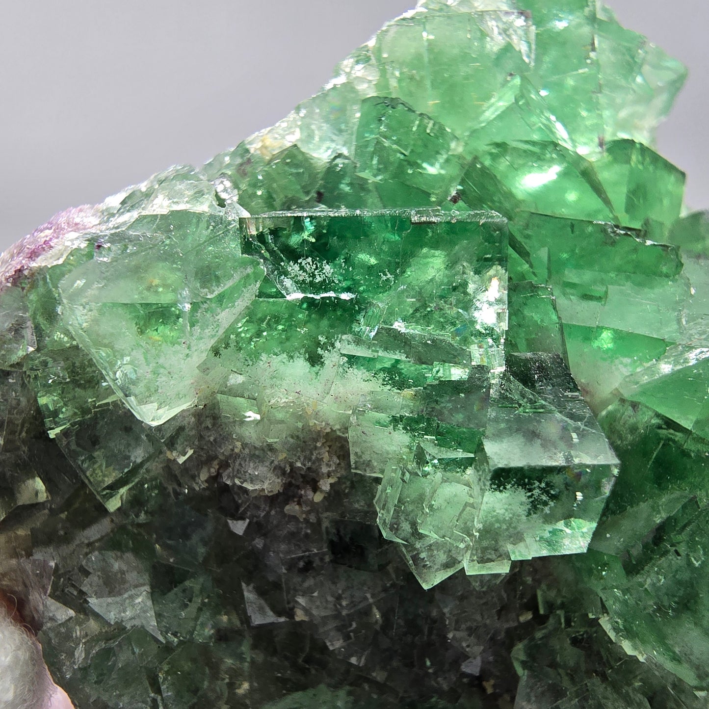 Sehr klare UV Fluorit Würfel Stufe grün Okorusu, Namibia 58*58*23mm Sammlung