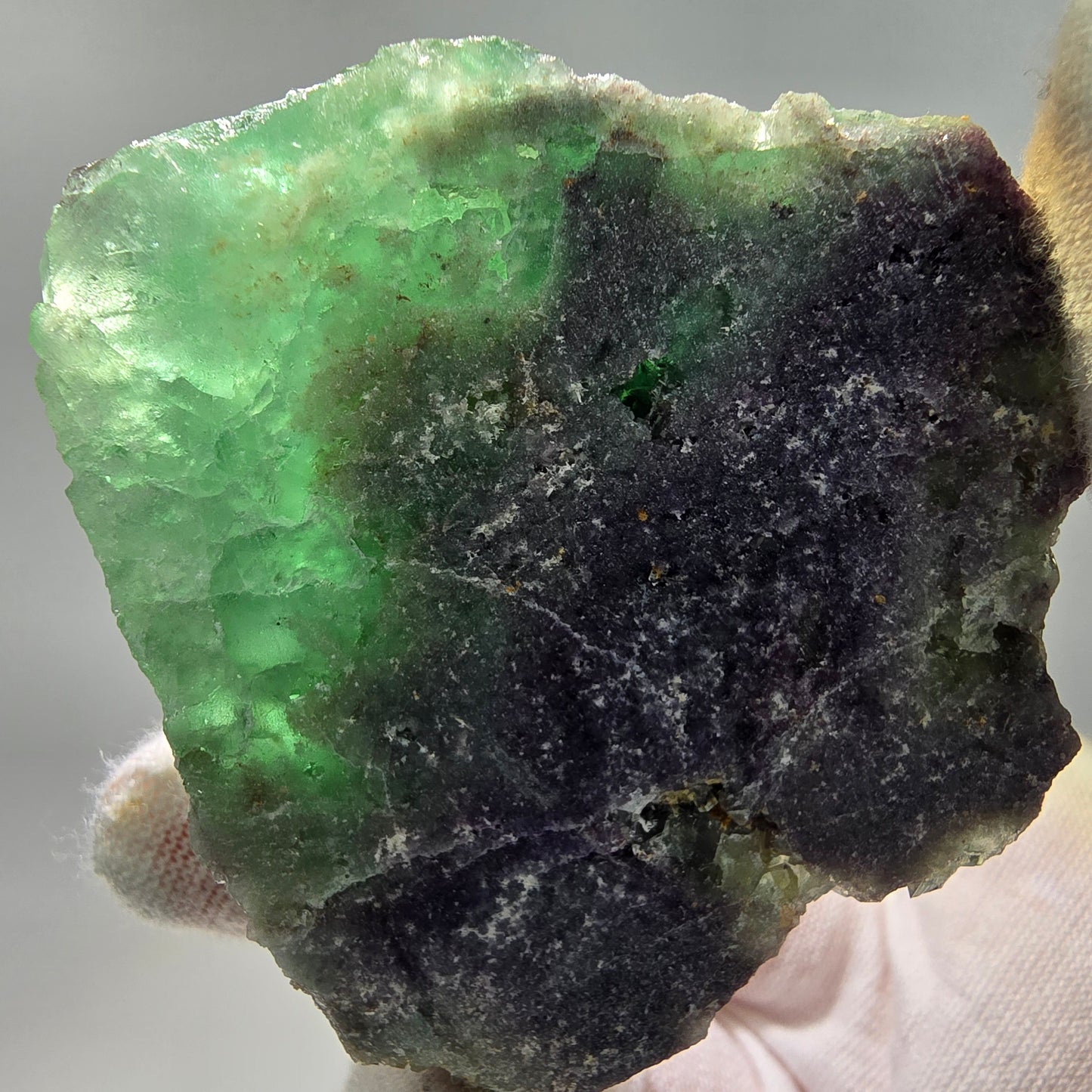 Sehr klare UV Fluorit Würfel Stufe grün Okorusu, Namibia 58*58*23mm Sammlung