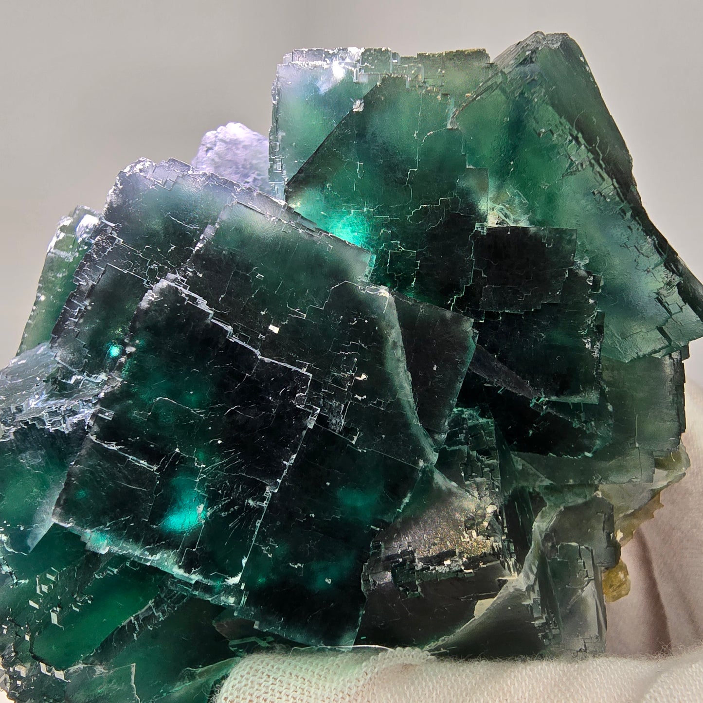 Große Phantom Fluorit Würfel Stufe grün Okorusu, Namibia 97*92*67mm Sammlung