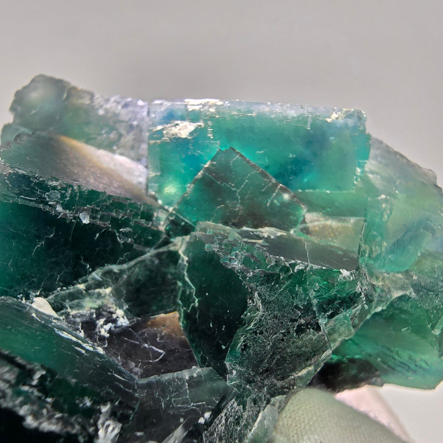 Große Phantom Fluorit Würfel Stufe grün Okorusu, Namibia 97*92*67mm Sammlung