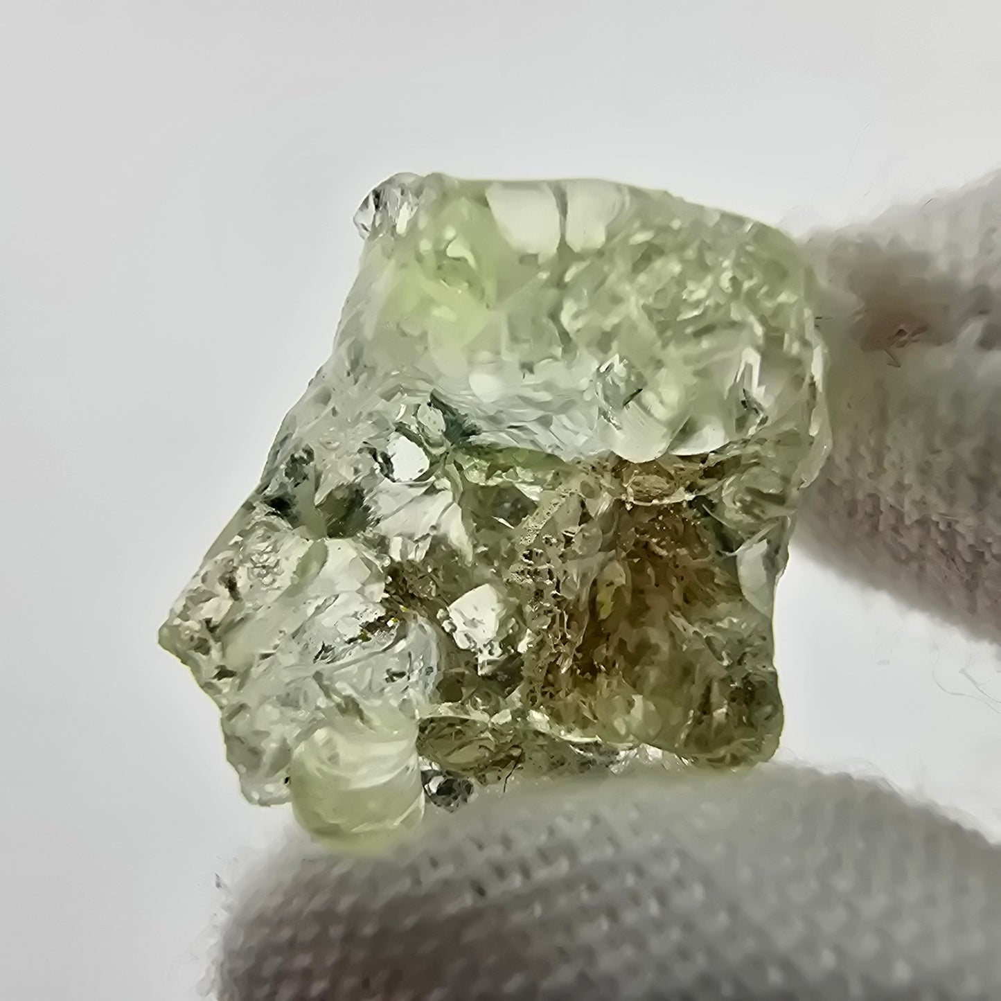 Seltene Hyalit, UV Opal Stufe Erongo, Namibia 15*13*6mm Mineraliensammlung