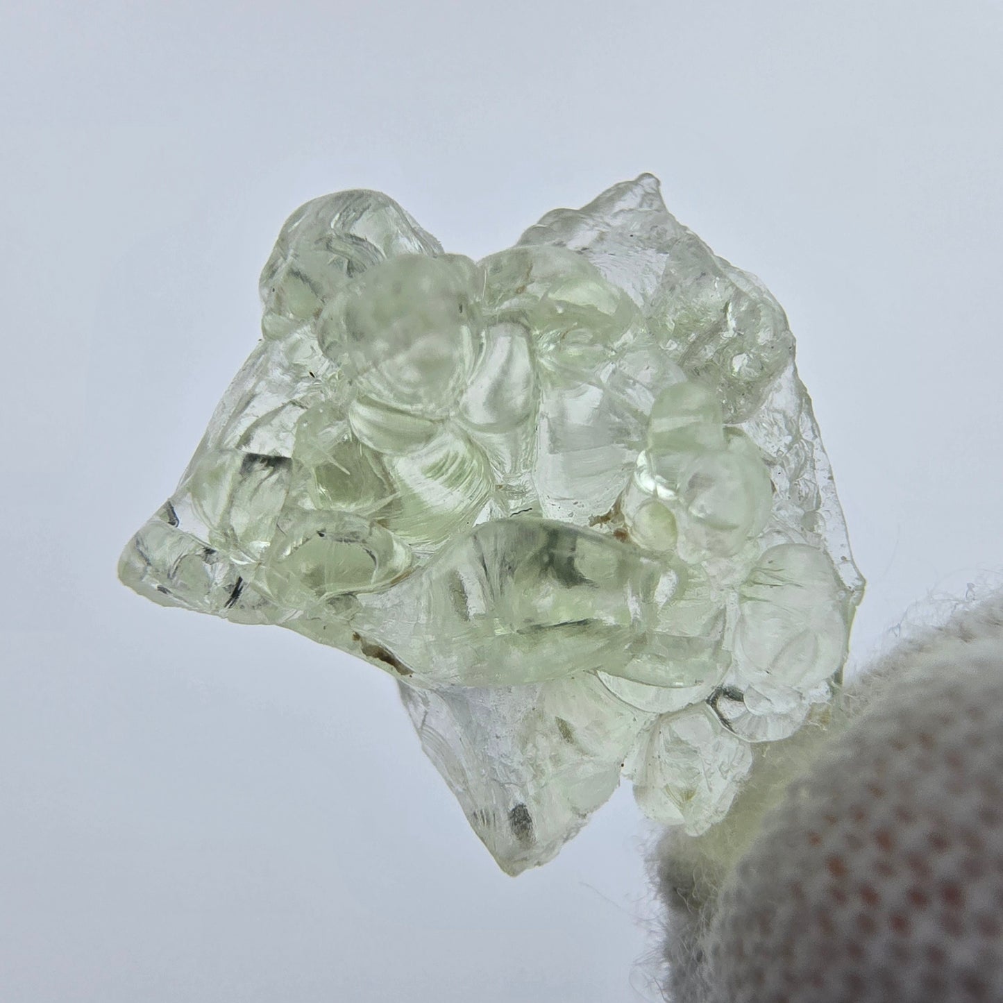 Seltene Hyalit, UV Opal Stufe Erongo, Namibia 19*14*9mm Mineraliensammlung