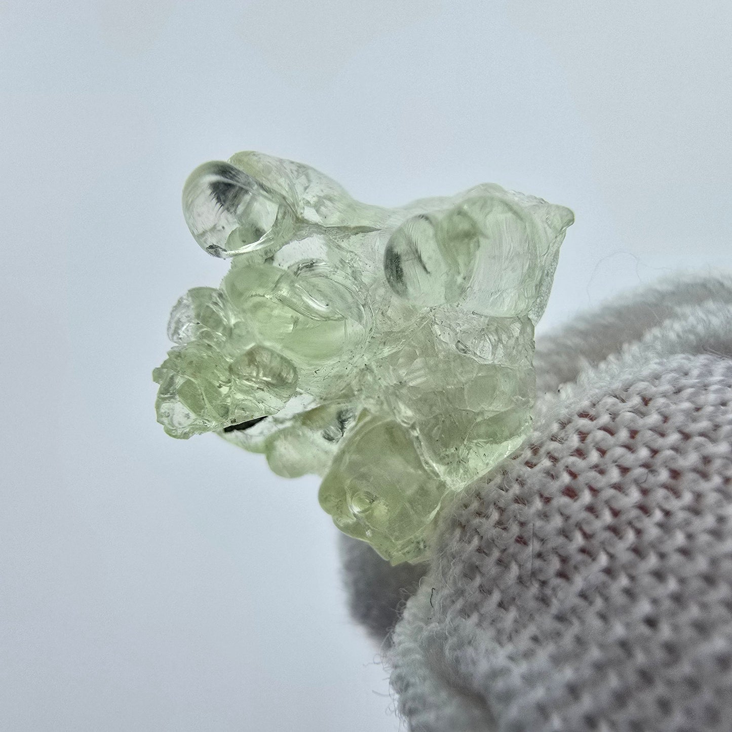 Seltene Hyalit, UV Opal Stufe Erongo, Namibia 13*11*7mm Mineraliensammlung