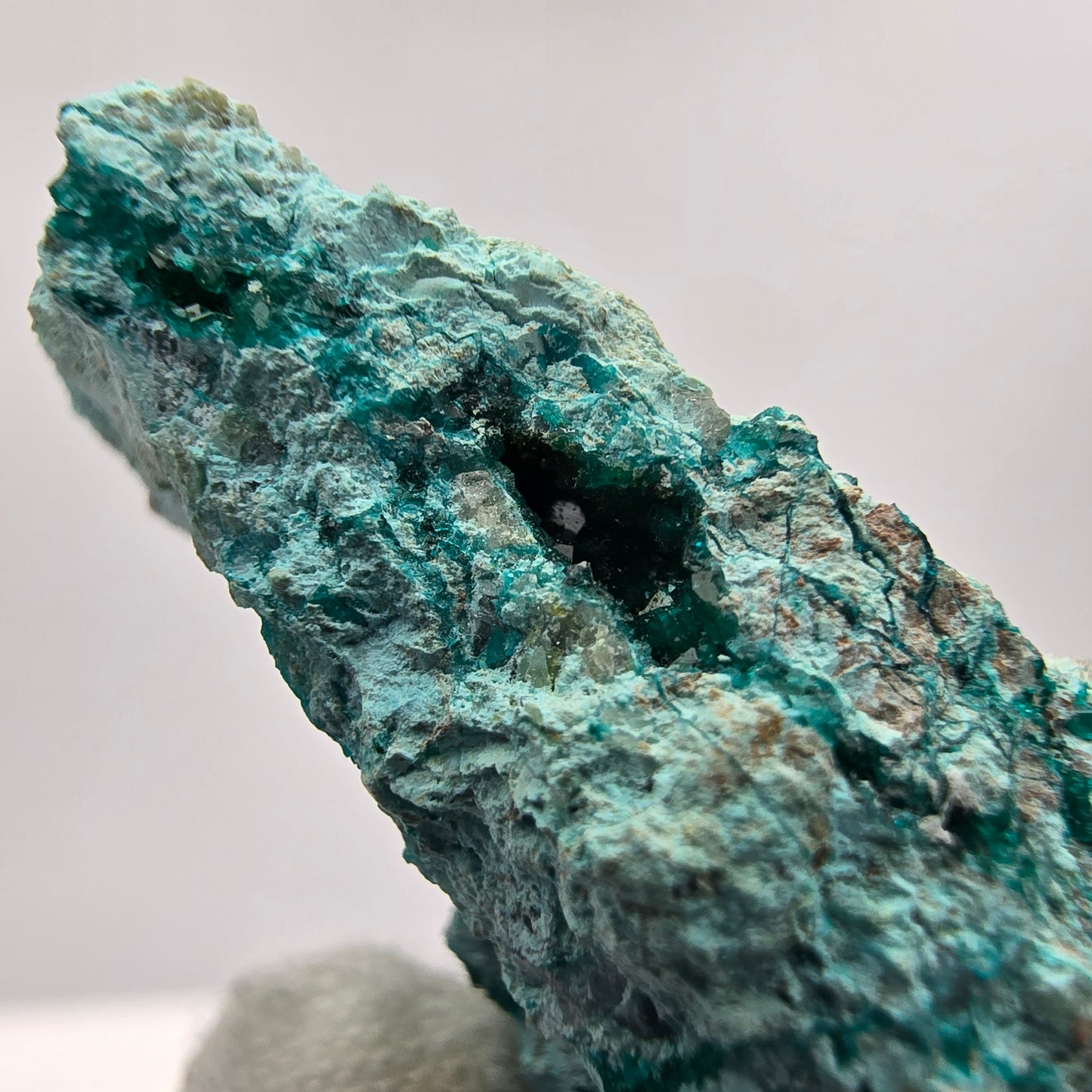 Seltene Dioptas, Chrysokoll Stufe Kaokoveld, Namibia 46*23*16mm Sammlung