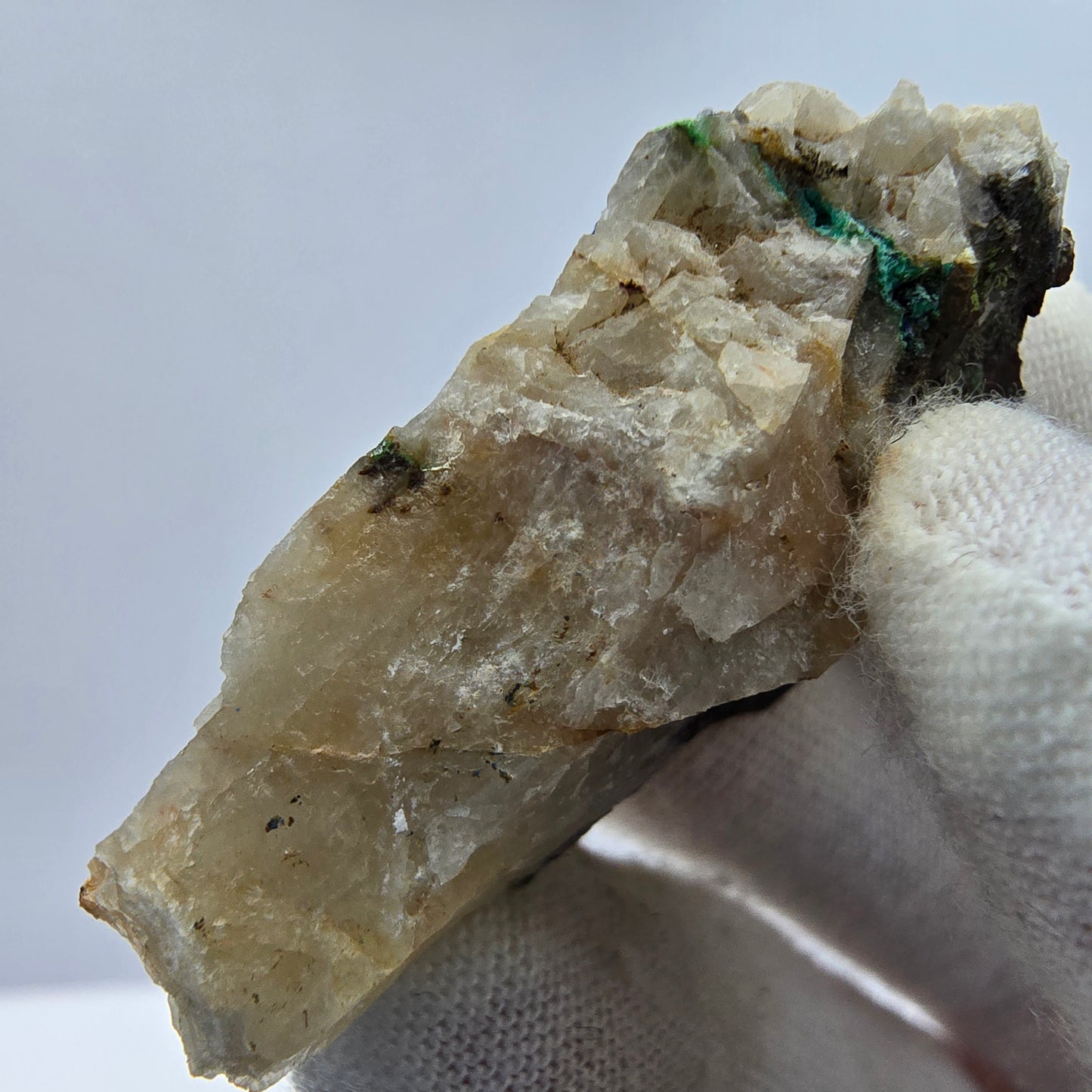Seltene Azurit, Malachit auf Quarz Stufe Kaokoveld, Namibia 41*26*16mm Sammlung