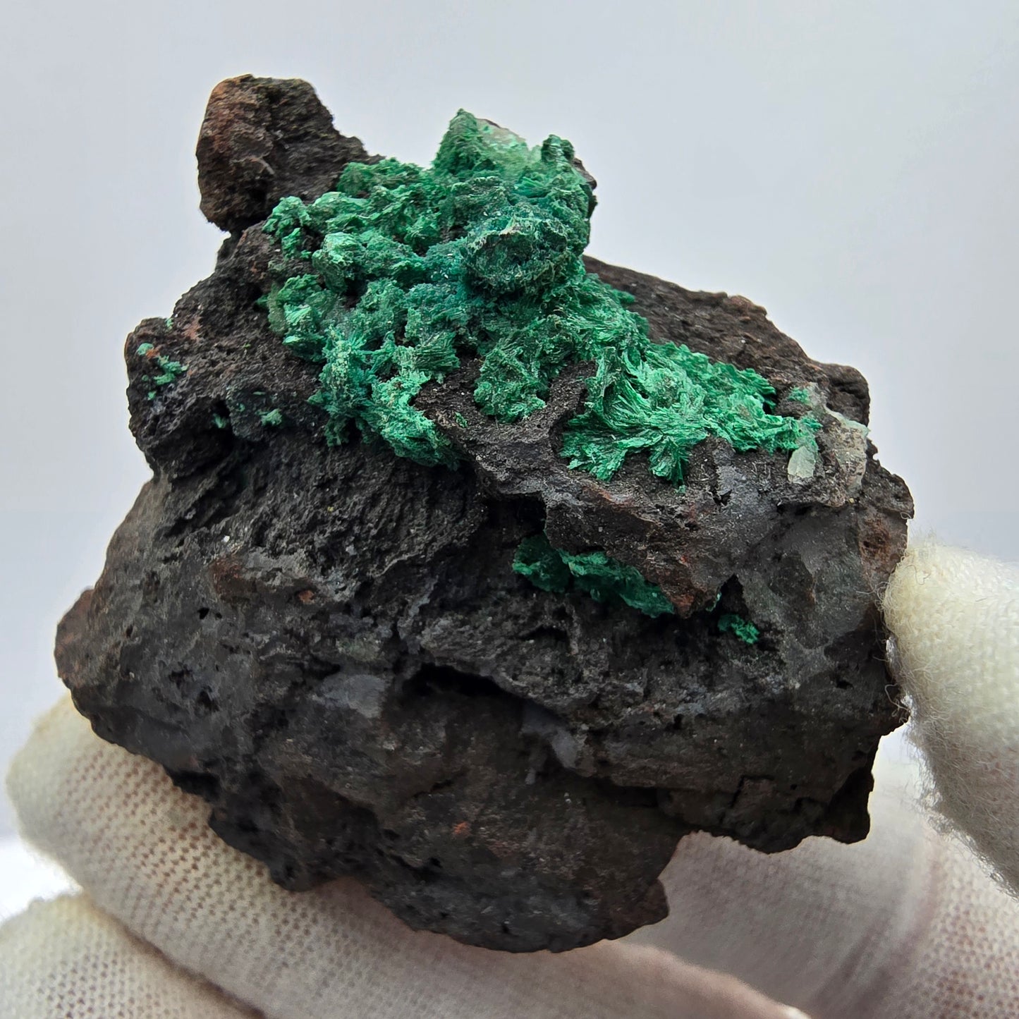 Seltene Malachit auf Matrix Stufe Kaokoveld, Namibia 52*43*22mm Sammlung