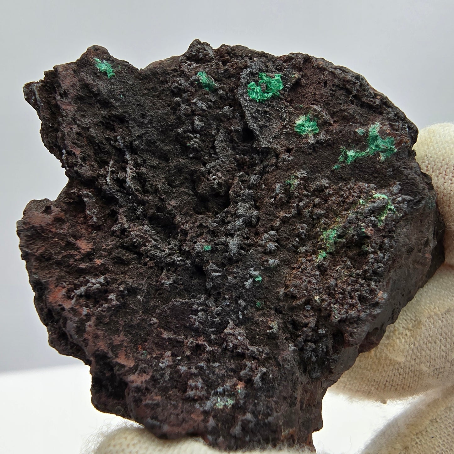 Seltene Malachit auf Matrix Stufe Kaokoveld, Namibia 52*43*22mm Sammlung