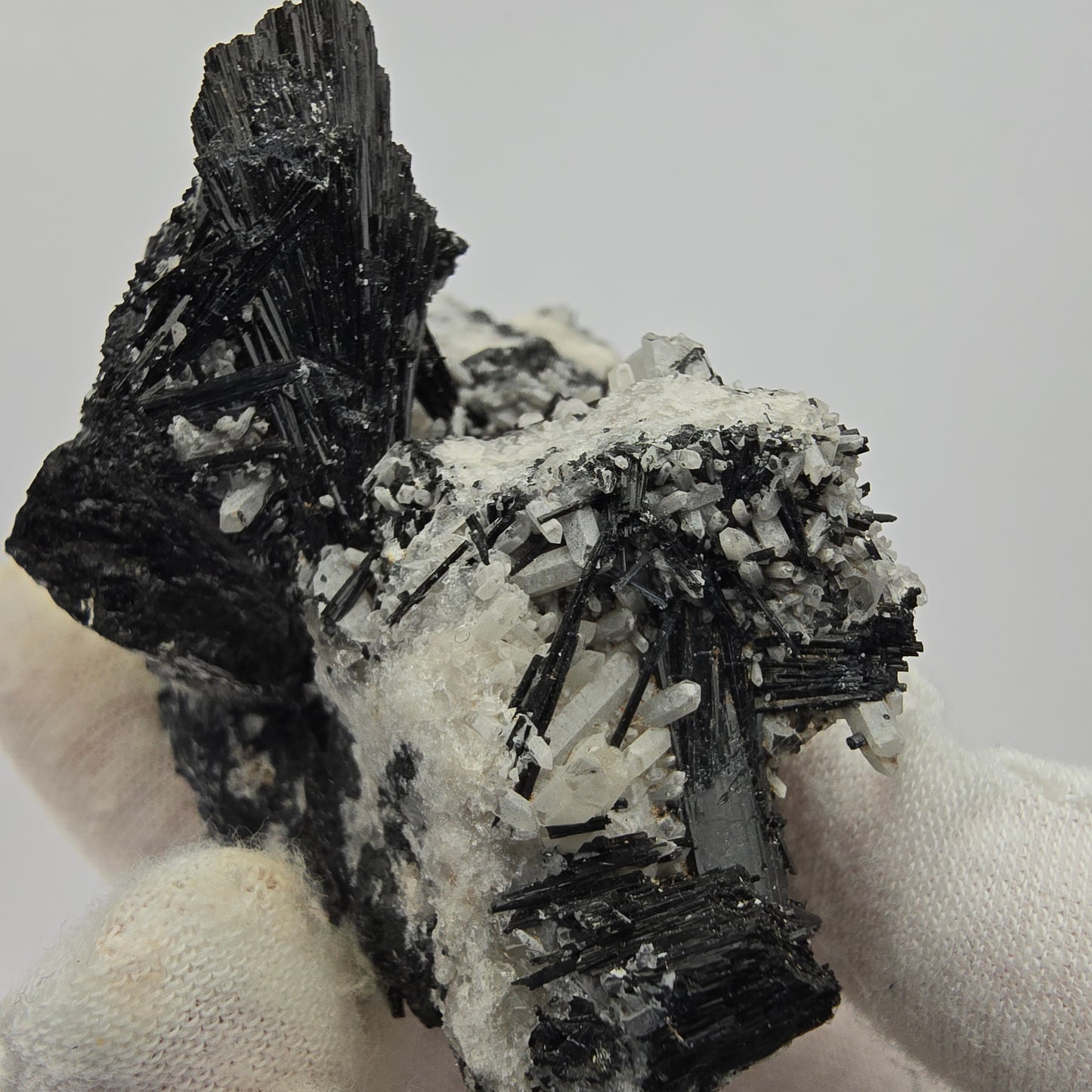 Seltene Schörl Turmalin, Quarz Stufe Erongo, Namibia 74*54*52mm Sammlung