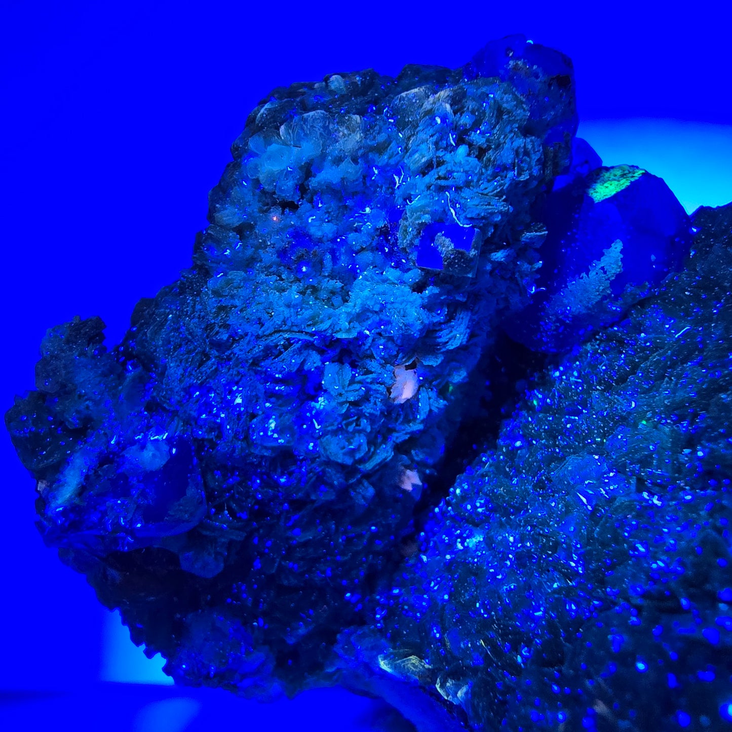 Seltene Muskovit, Fluorit, Hyalit Orthoklas Stufe Erongo, Namibia 90*62*53mm