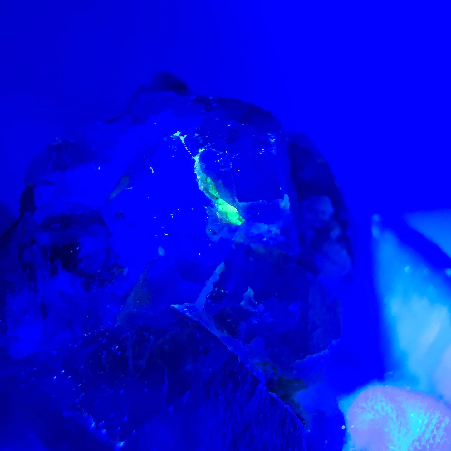 Phantom Fluorit, Hyalit, Muskovit Stufe Erongo, Namibia 56*34*25mm Sammlung