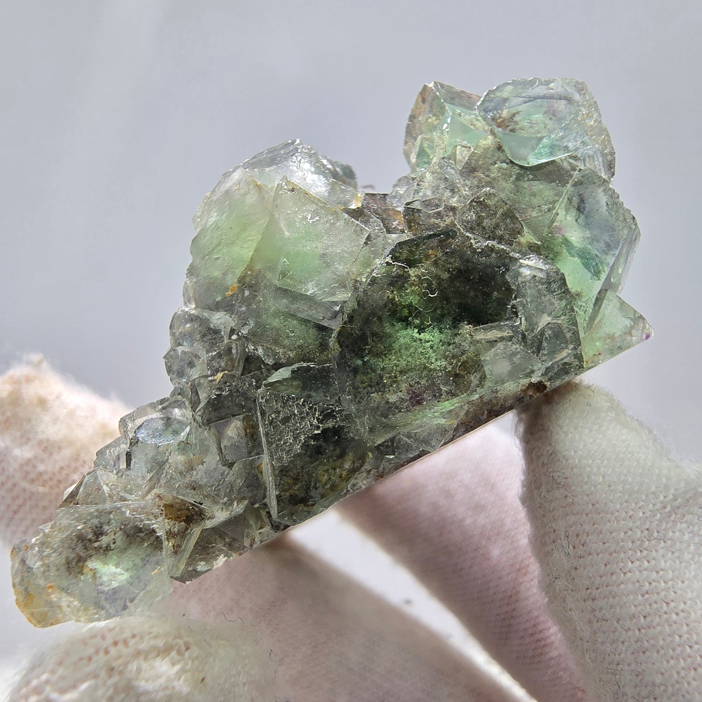 Sehr klare Fluorit Würfel Stufe grün Erongo, Namibia 52*41*25mm Sammlung