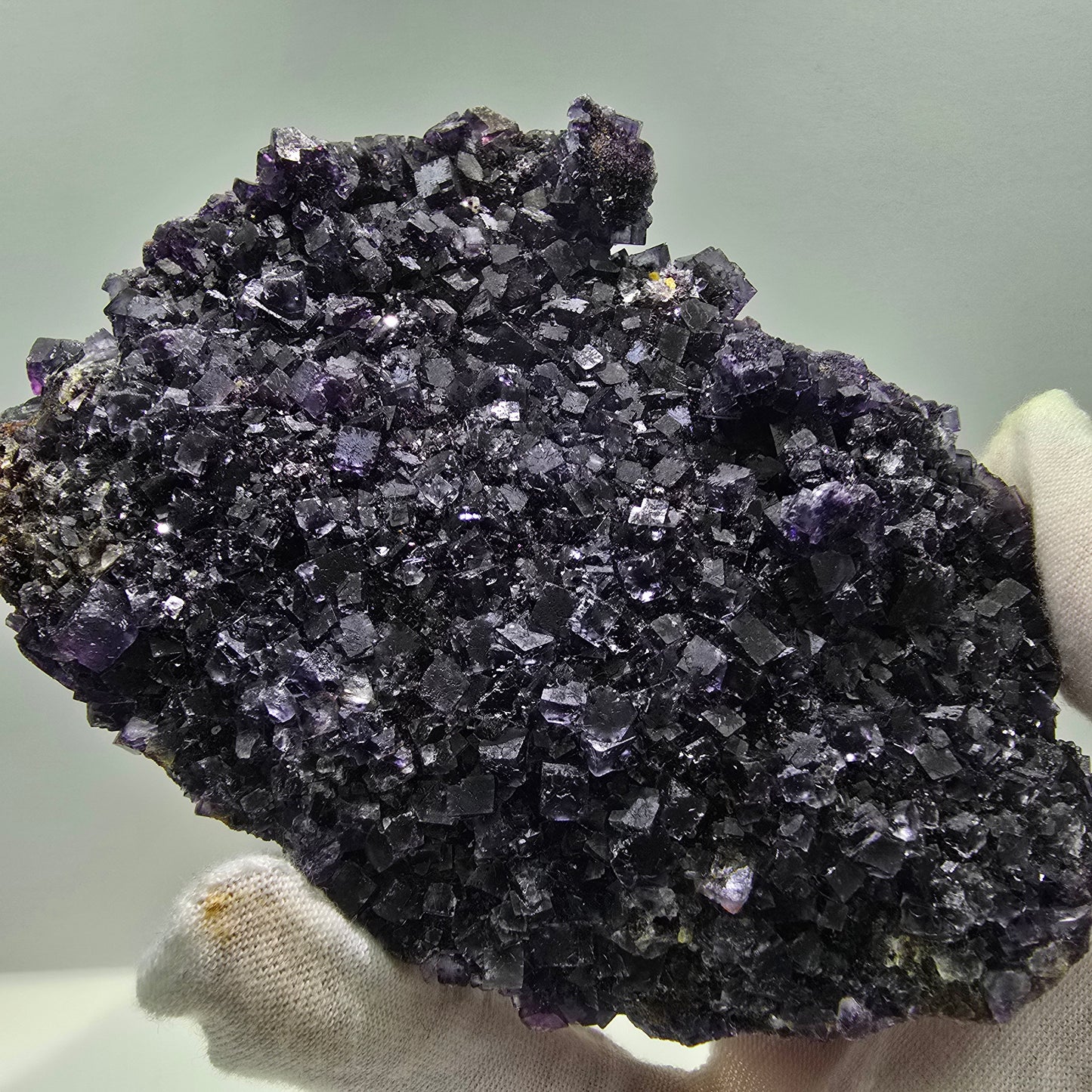 Große Phantom Fluorit Würfel Stufe, doppelseitig Okorusu, Namibia 120*90*30mm