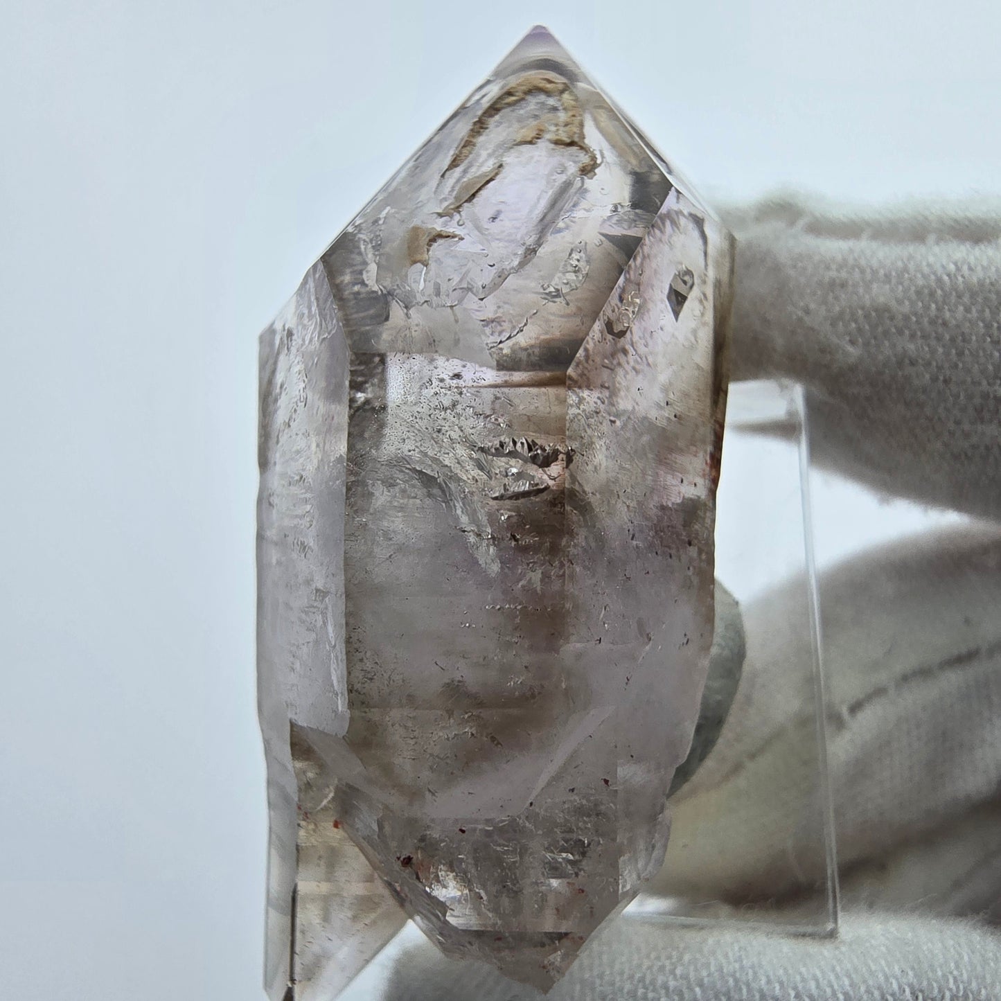 Enhydro Phantom Amethyst DT Zepter, 3x Blase Goboboseb, Namibia 51*22*22mm