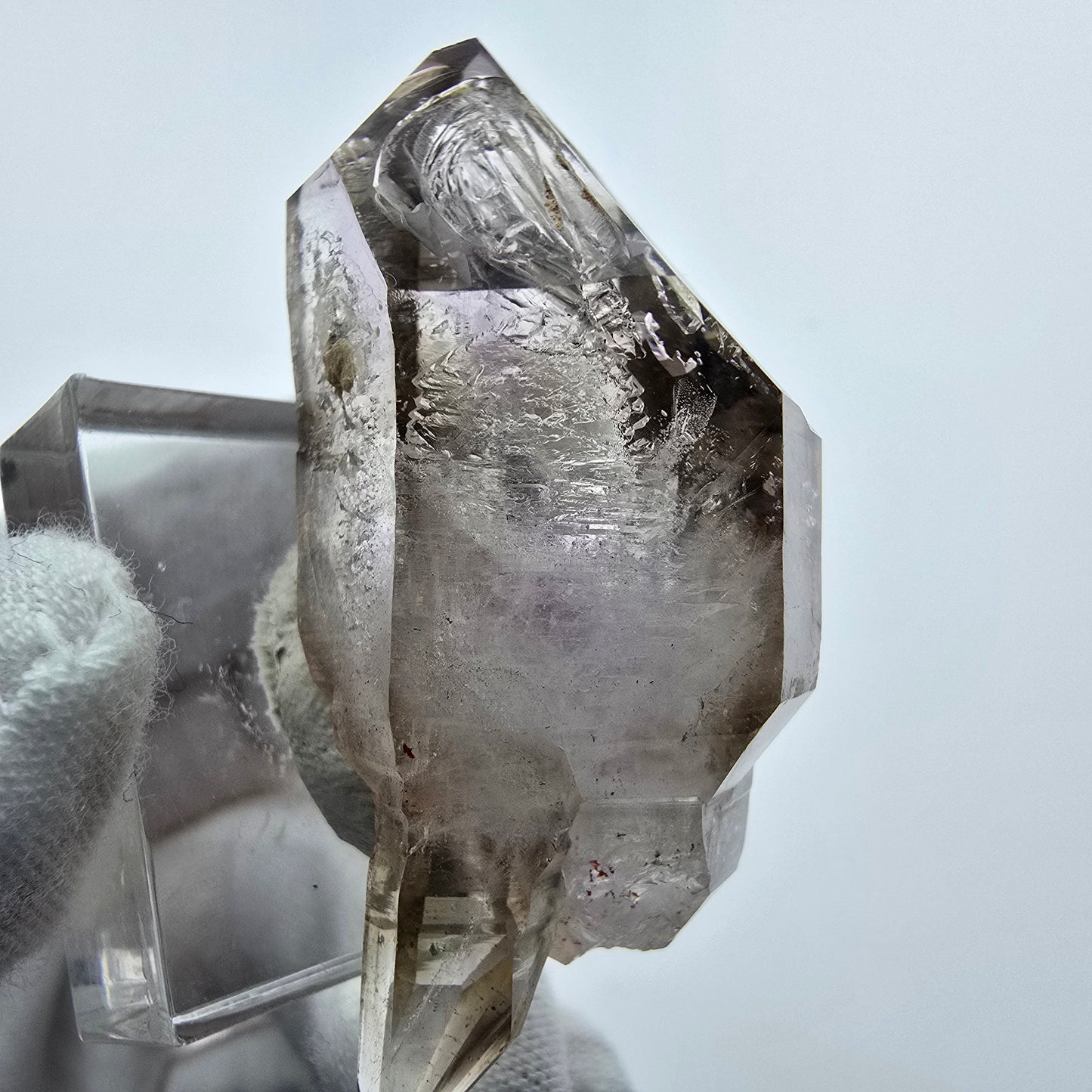 Enhydro Phantom Amethyst DT Zepter, 3x Blase Goboboseb, Namibia 51*22*22mm