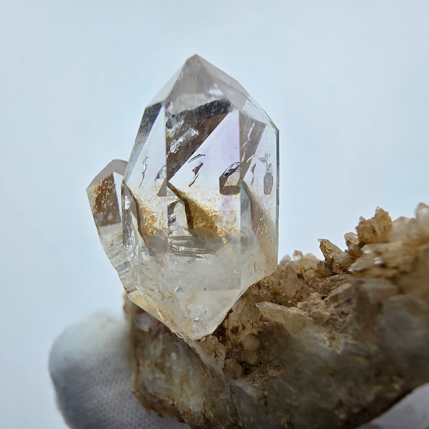 Phantom Amethyst Zepter auf Matrix Goboboseb, Namibia 59*36*20mm Sammlung