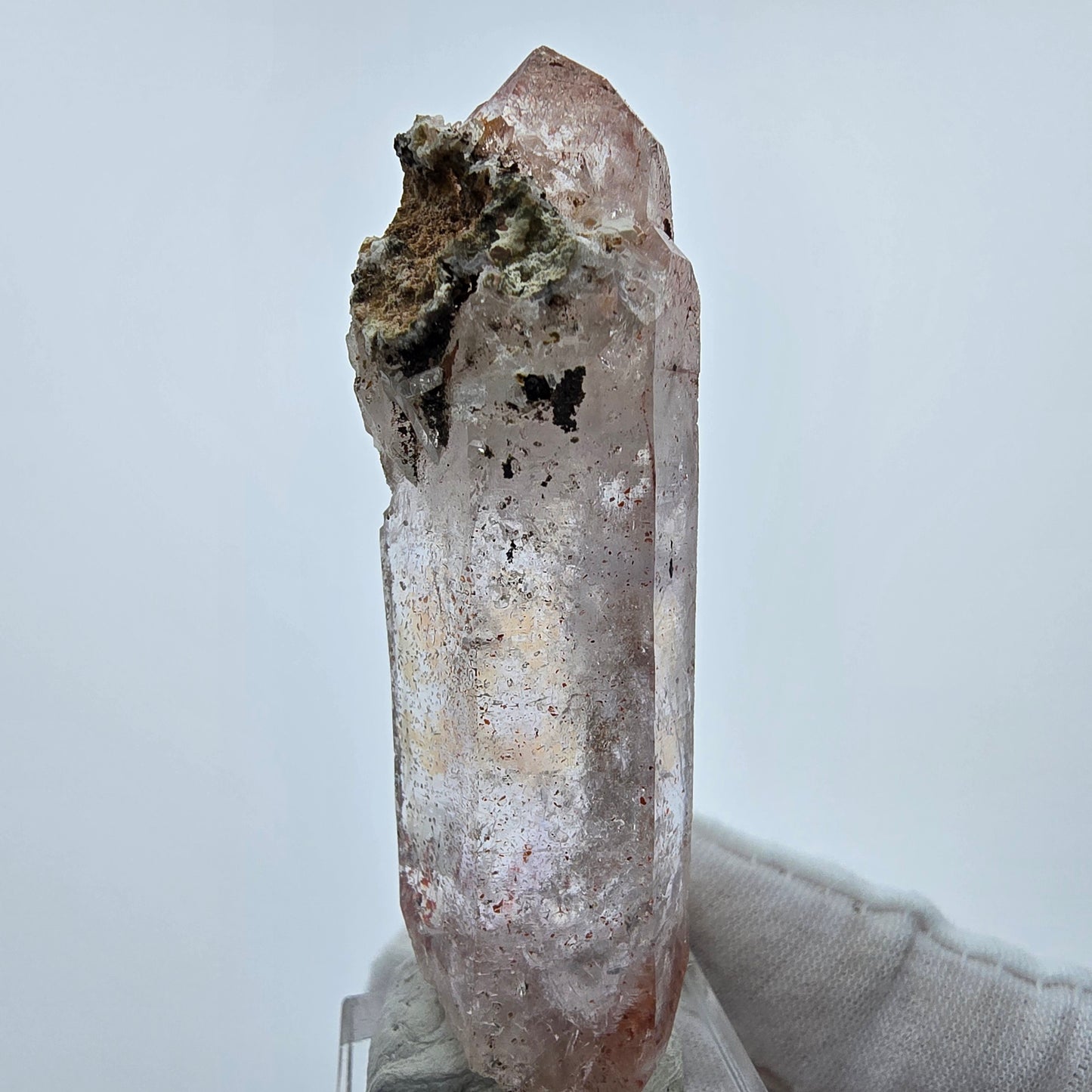 Großer Harlekin Phantom Amethyst DT Kristall Goboboseb, Namibia 71*23*19mm