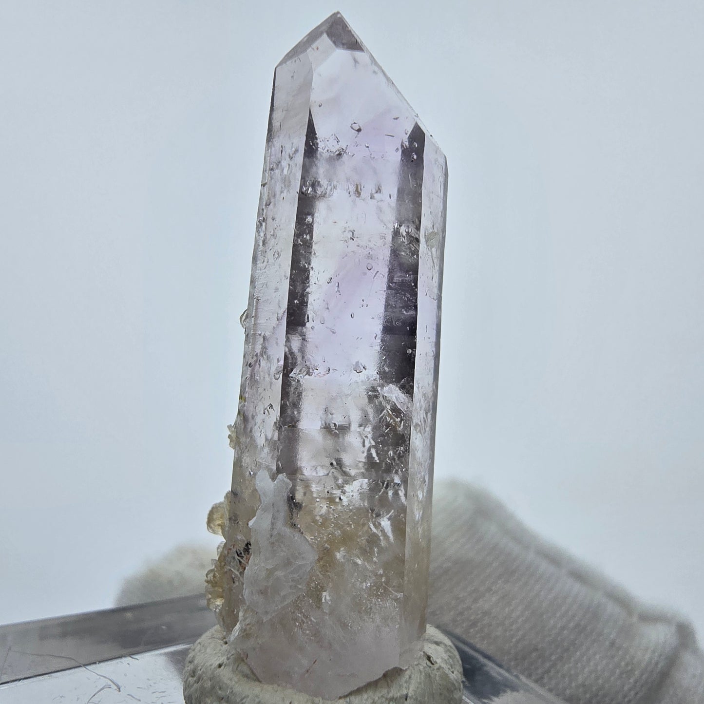 Enhydro Phantom Amethyst mit Stilbit, 4x Blase Goboboseb, Namibia 36*14*13mm
