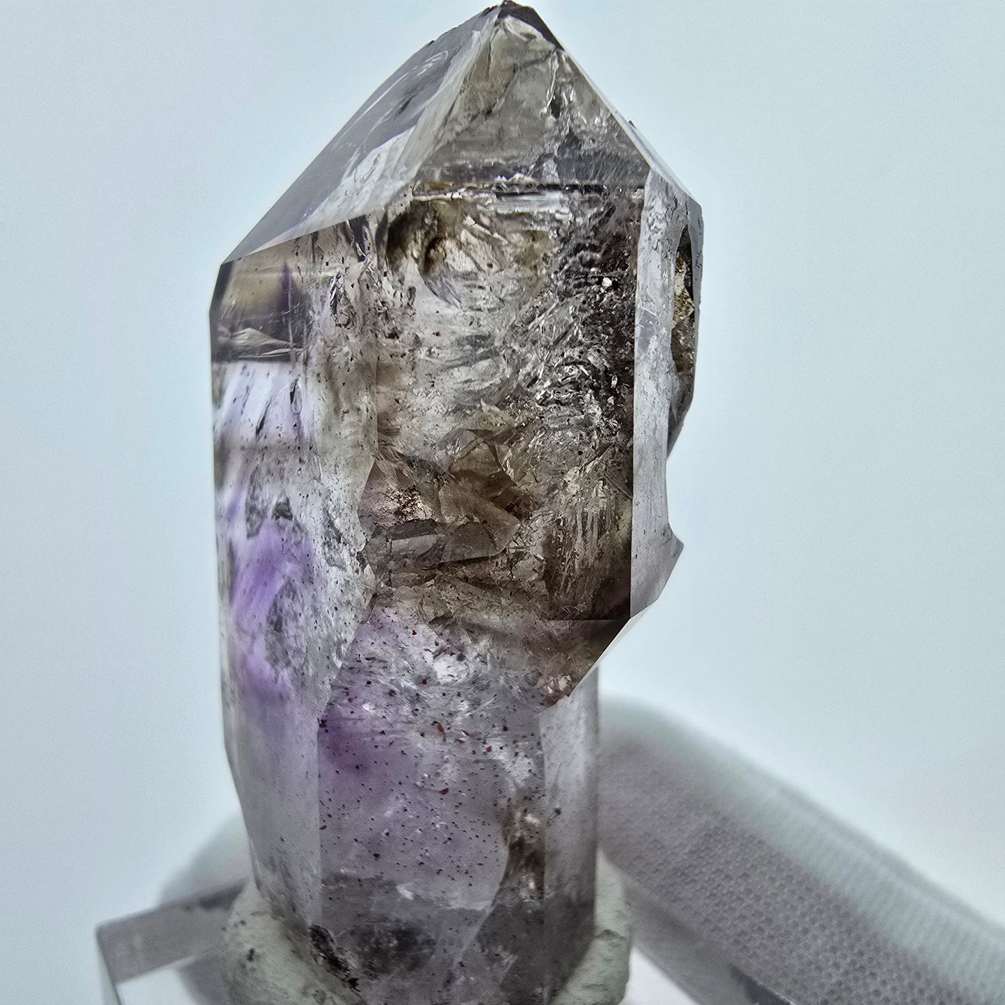 Enhydro Phantom Amethyst Zepter, 1x Blase Goboboseb Namibia 47*27*16mm, Sammlung