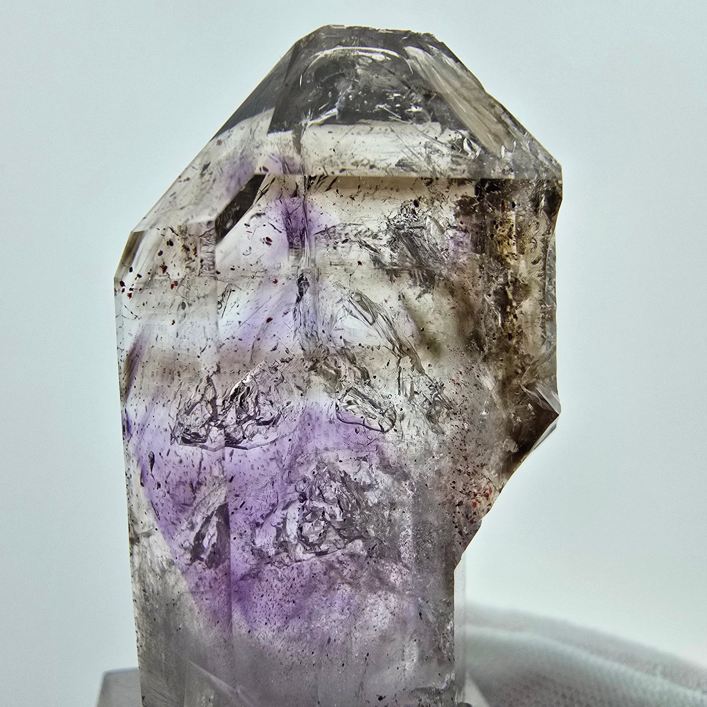 Enhydro Phantom Amethyst Zepter, 1x Blase Goboboseb Namibia 47*27*16mm, Sammlung