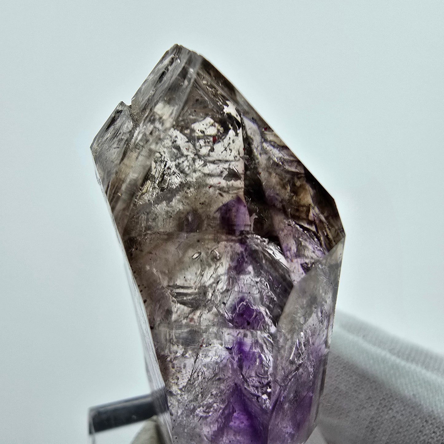Enhydro Phantom Amethyst Zepter, 1x Blase Goboboseb Namibia 47*27*16mm, Sammlung