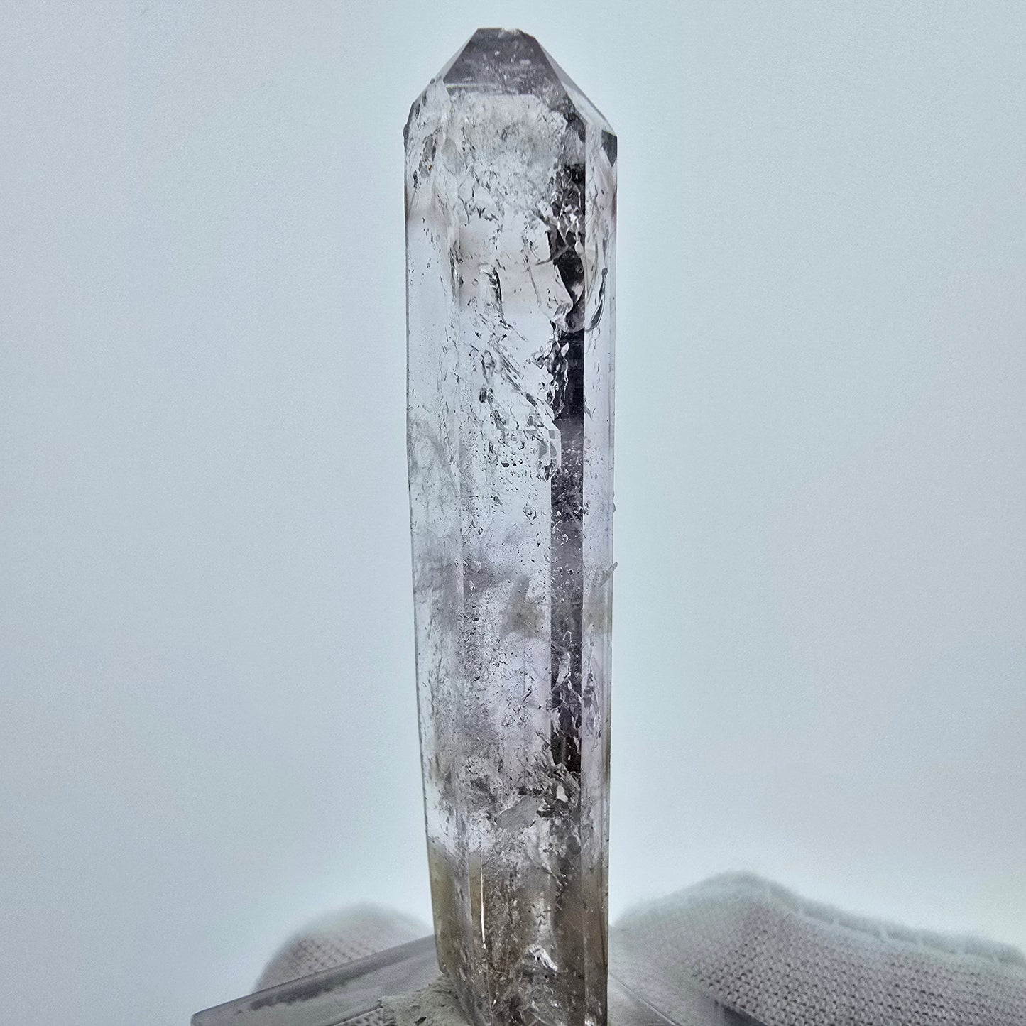 Enhydro Phantom Amethyst mit Stilbit, 1x Blase Goboboseb, Namibia 58*13*8mm