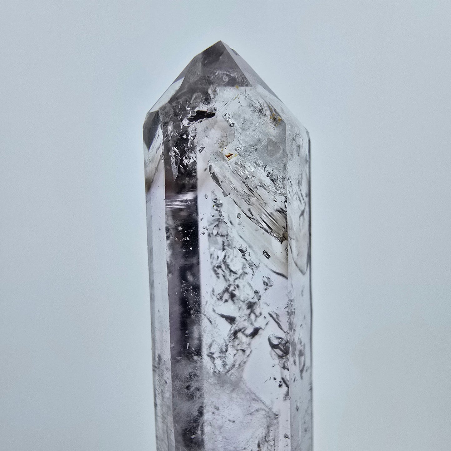 Enhydro Phantom Amethyst mit Stilbit, 1x Blase Goboboseb, Namibia 58*13*8mm