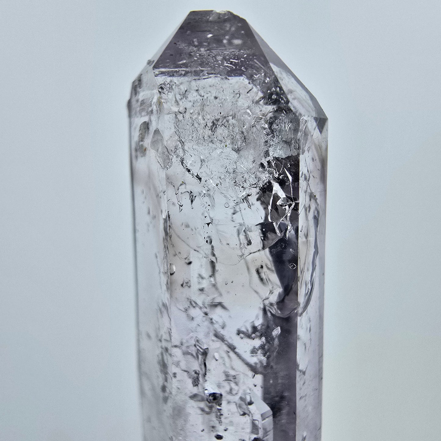 Enhydro Phantom Amethyst mit Stilbit, 1x Blase Goboboseb, Namibia 58*13*8mm