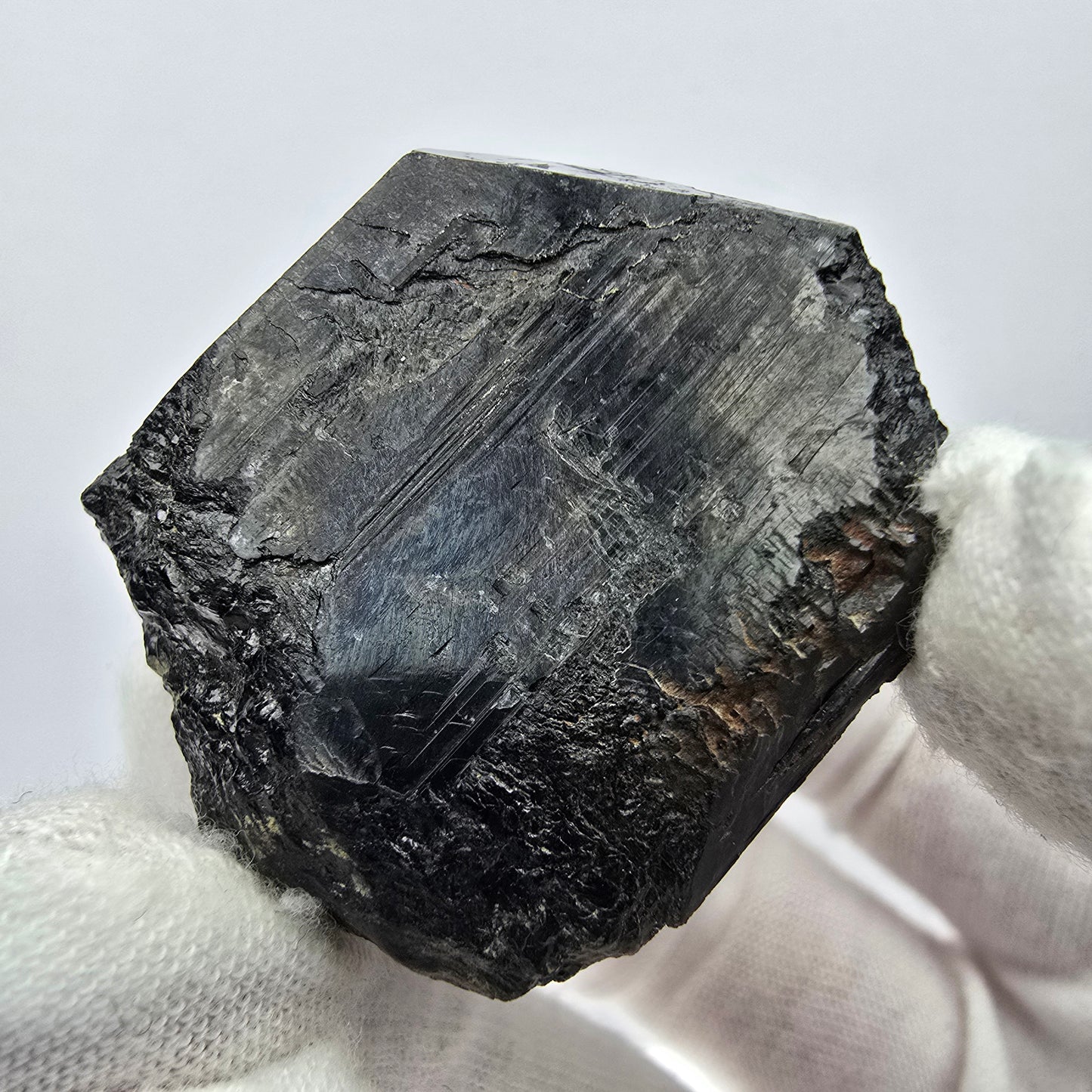 Seltener Schörl Turmalin Kristall schwarz Erongo, Namibia 37*30*28mm Sammlung