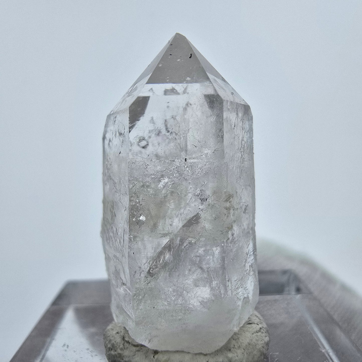 Phantom Amethyst with Stilbite Streep Mine, Goboboseb, Namibia 25*13*10mm Collection