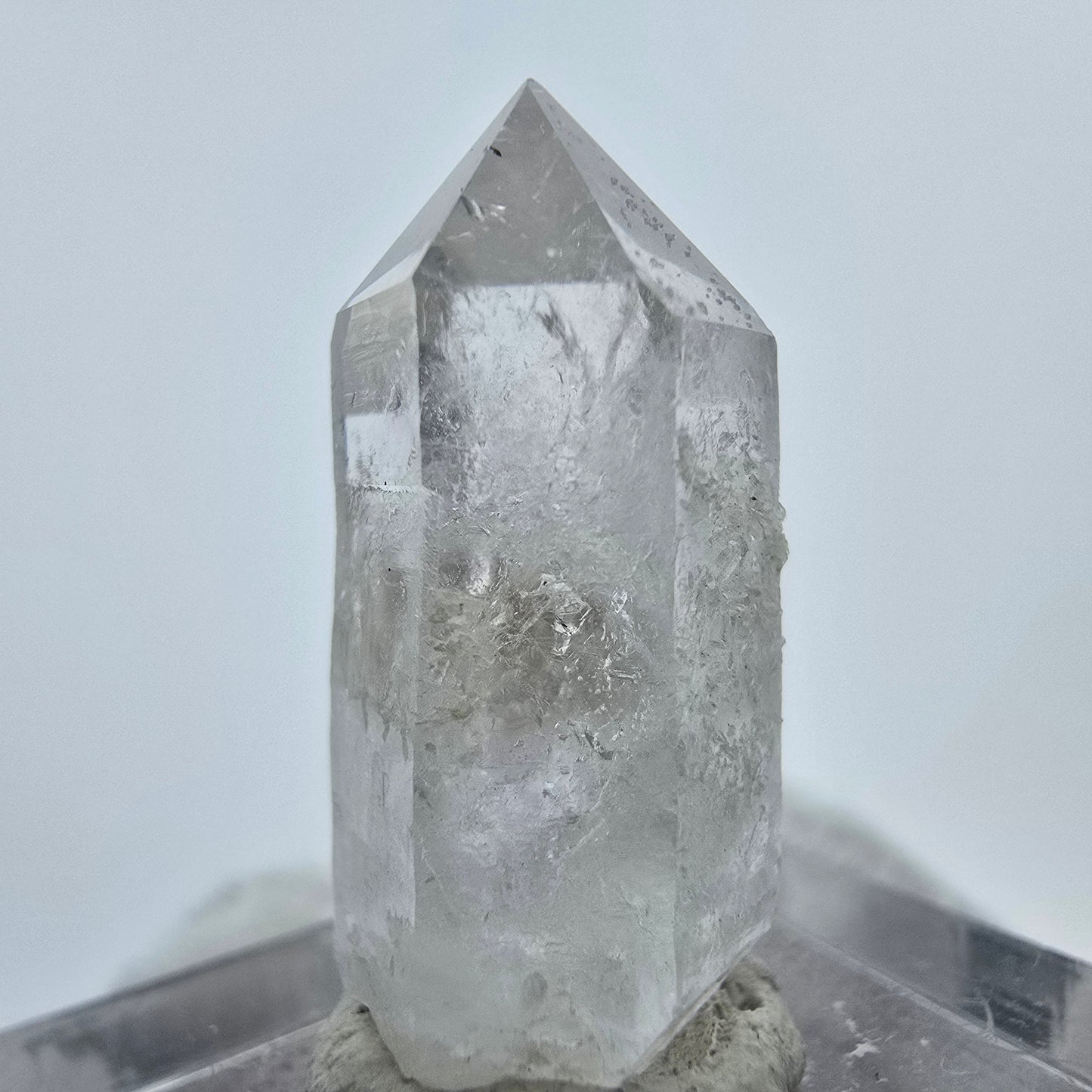 Phantom Amethyst with Stilbite Streep Mine, Goboboseb, Namibia 25*13*10mm Collection