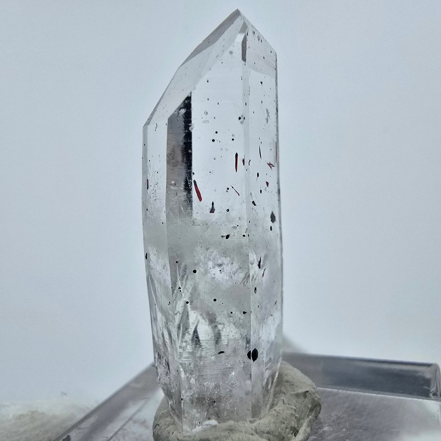Klarer Harlekin Phantom Quarz Kristall Streep Mine, Goboboseb, Namibia 33*12*8mm