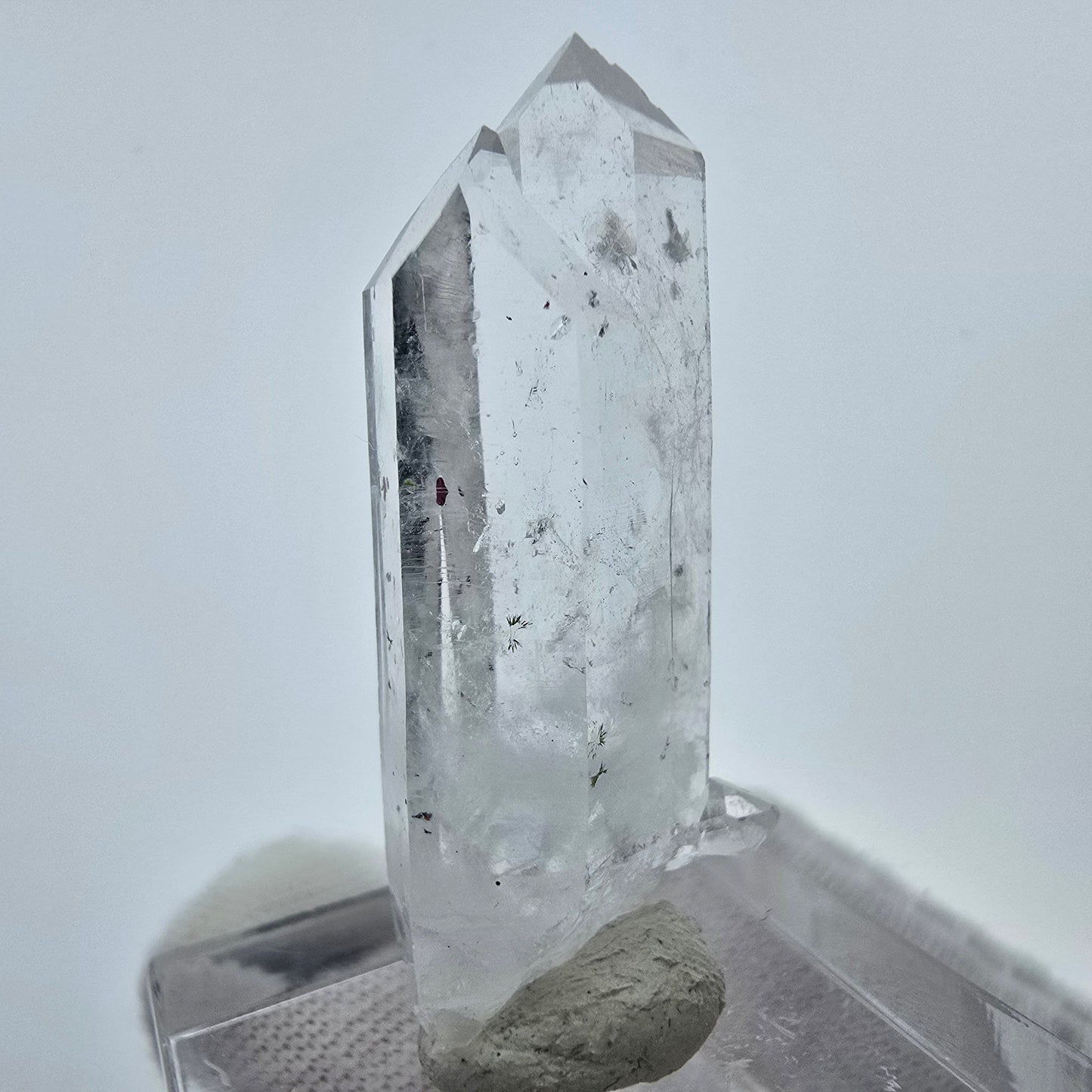 Klarer Harlekin Phantom Quarz Kristall Streep Mine, Goboboseb Namibia 37*15*15mm