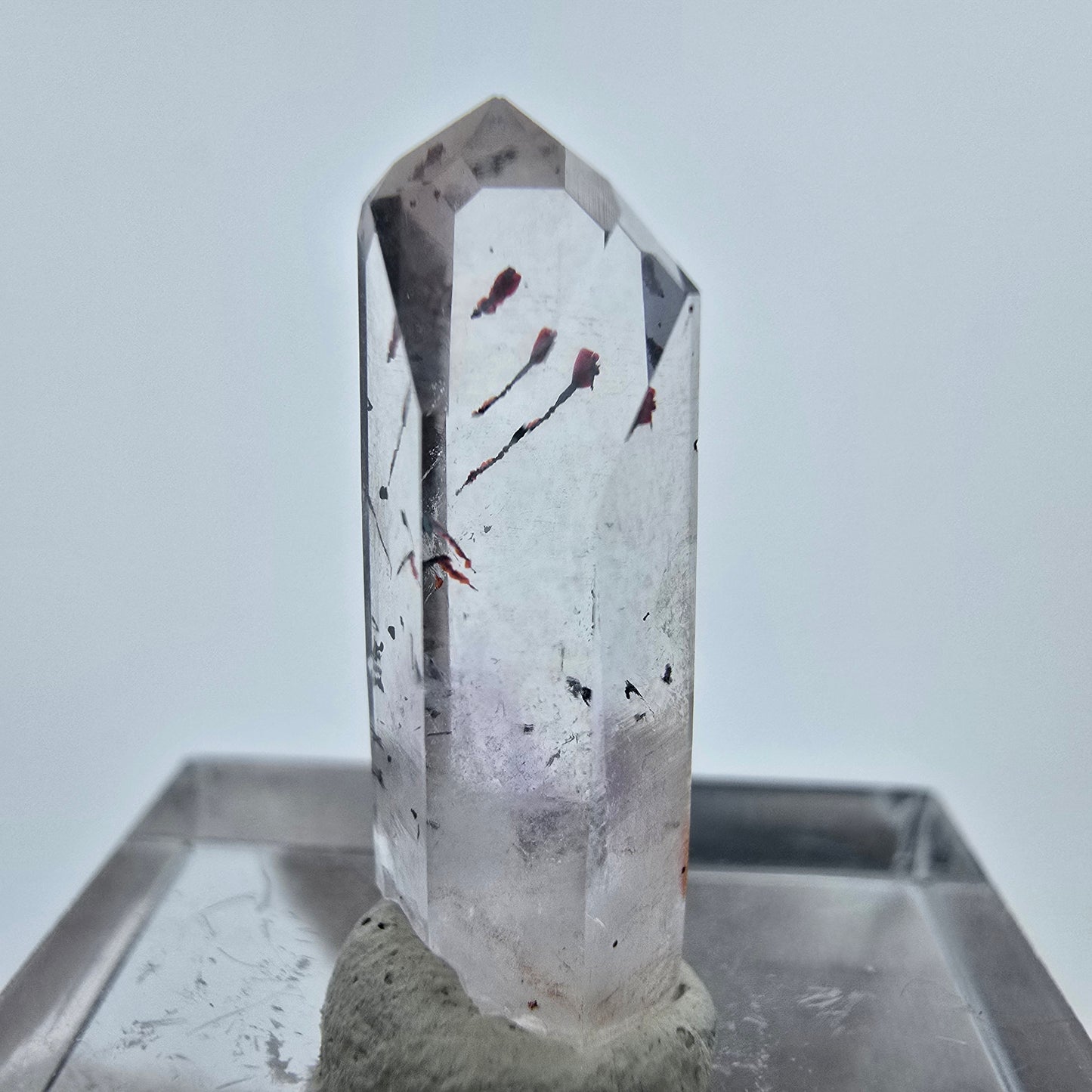 Harlekin Phantom Amethyst Kristall Streep Mine, Goboboseb, Namibia 22*8*7mm