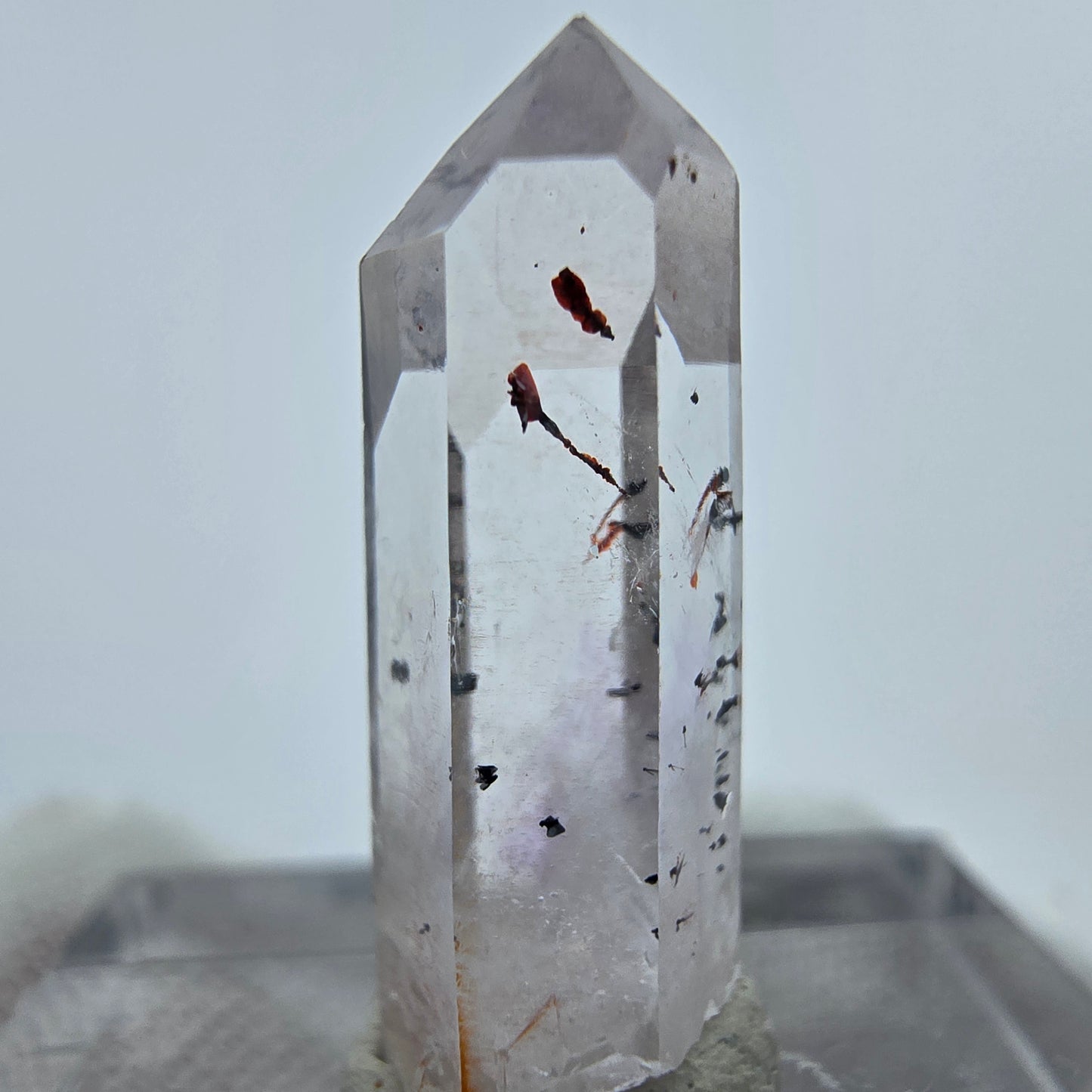 Harlekin Phantom Amethyst Kristall Streep Mine, Goboboseb, Namibia 22*8*7mm