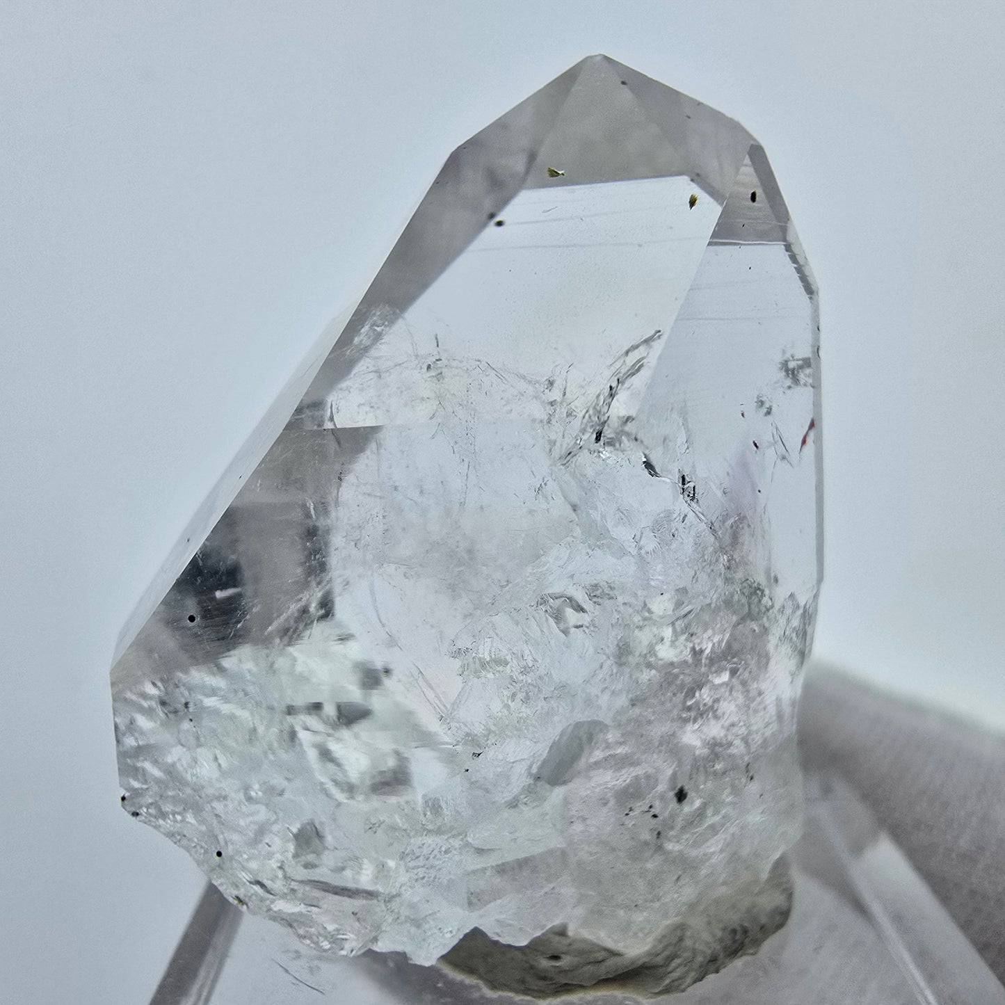 Cristal d'améthyste fantôme Harlequin, Streep Mine, Goboboseb, Namibie, 30 x 27 x 18 mm