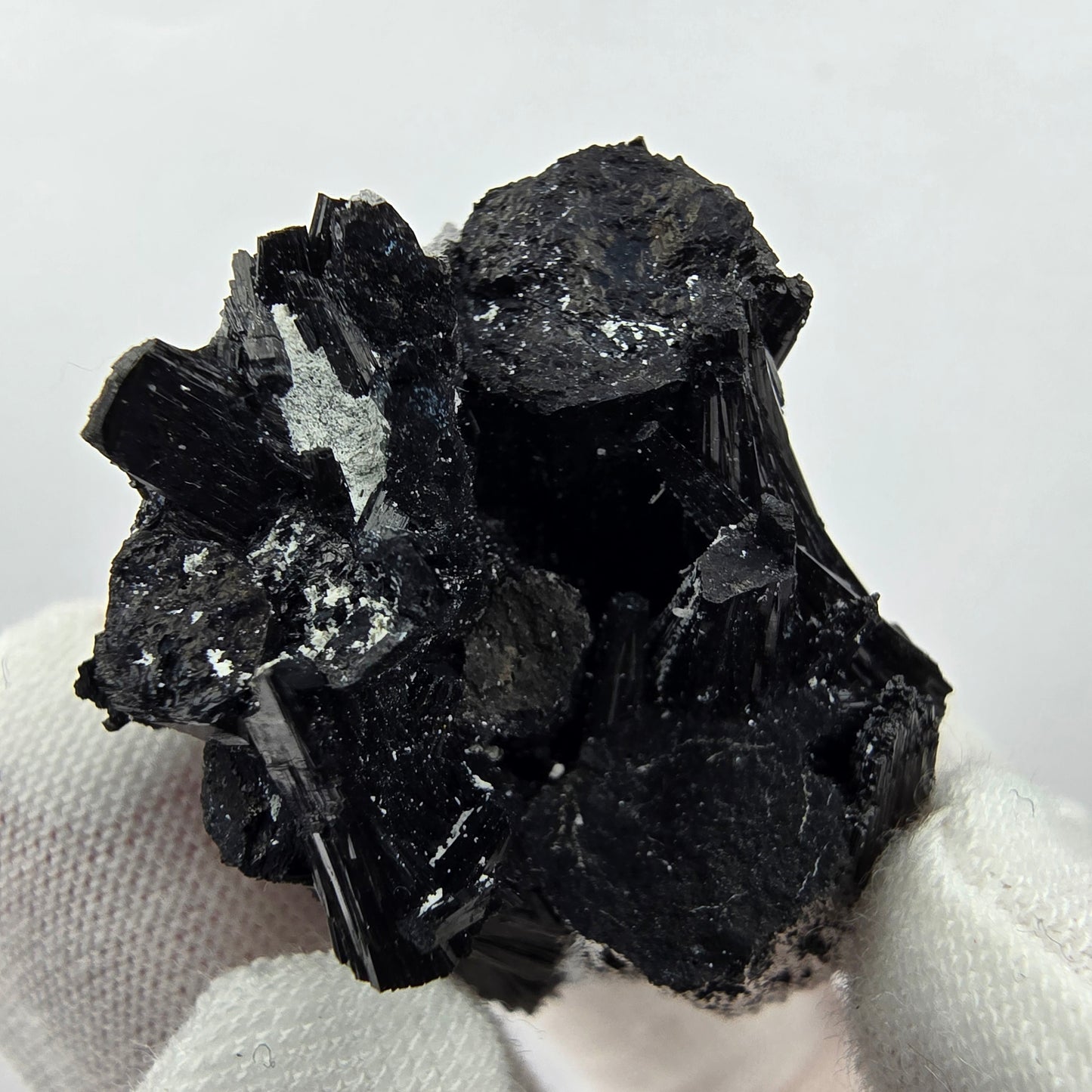 Seltene Schörl Turmalin Stufe schwarz Erongo, Namibia 41*31*27mm Sammlung