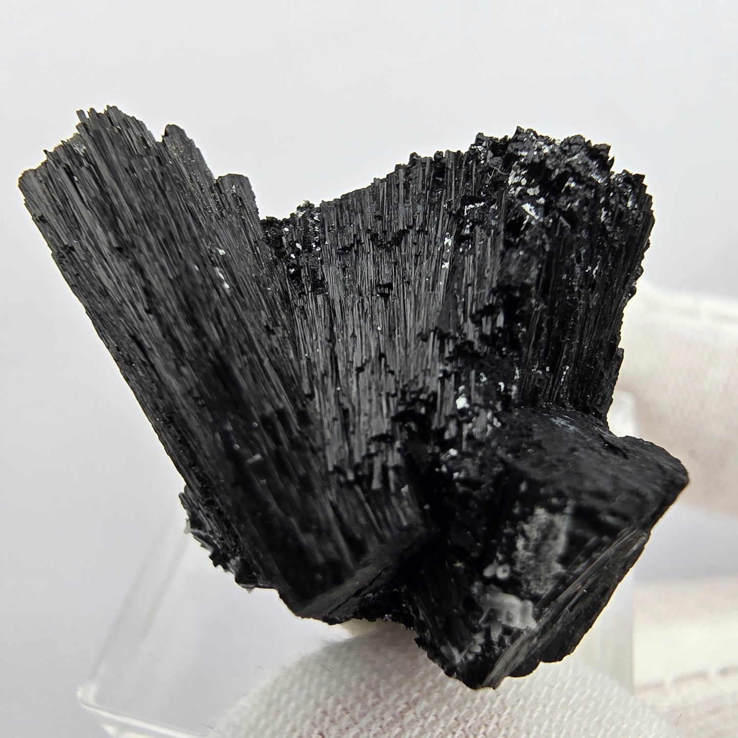 Seltene Schörl Turmalin Stufe schwarz Erongo, Namibia 29*28*23mm Sammlung