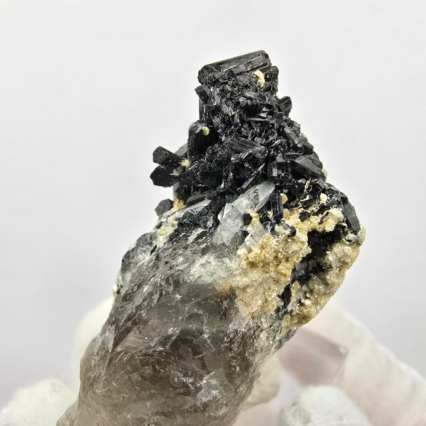 Seltene Schörl Turmalin, Rauchquarz Stufe Erongo, Namibia 47*36*23mm Sammlung